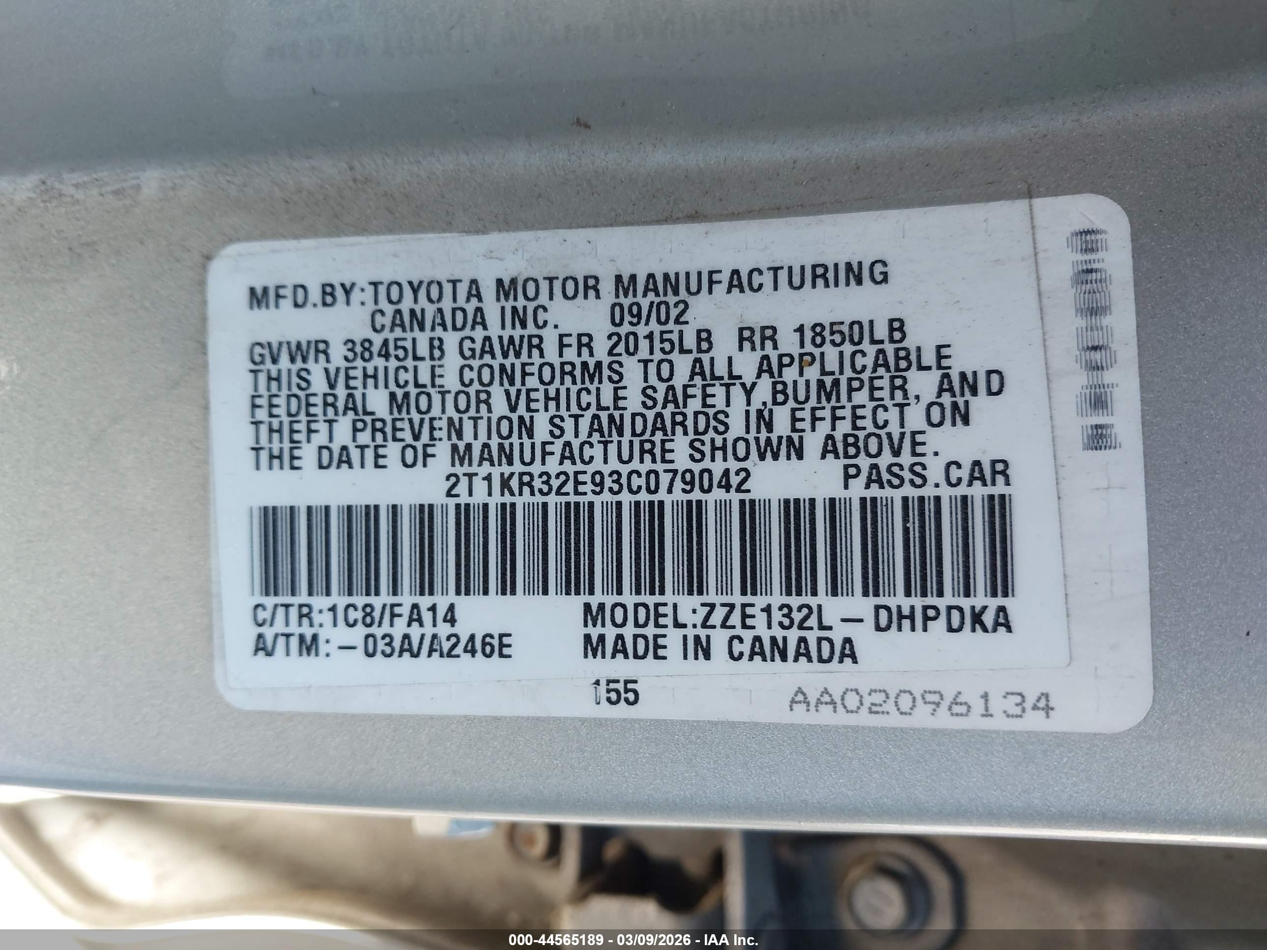 TOYOTA MATRIX image 9
