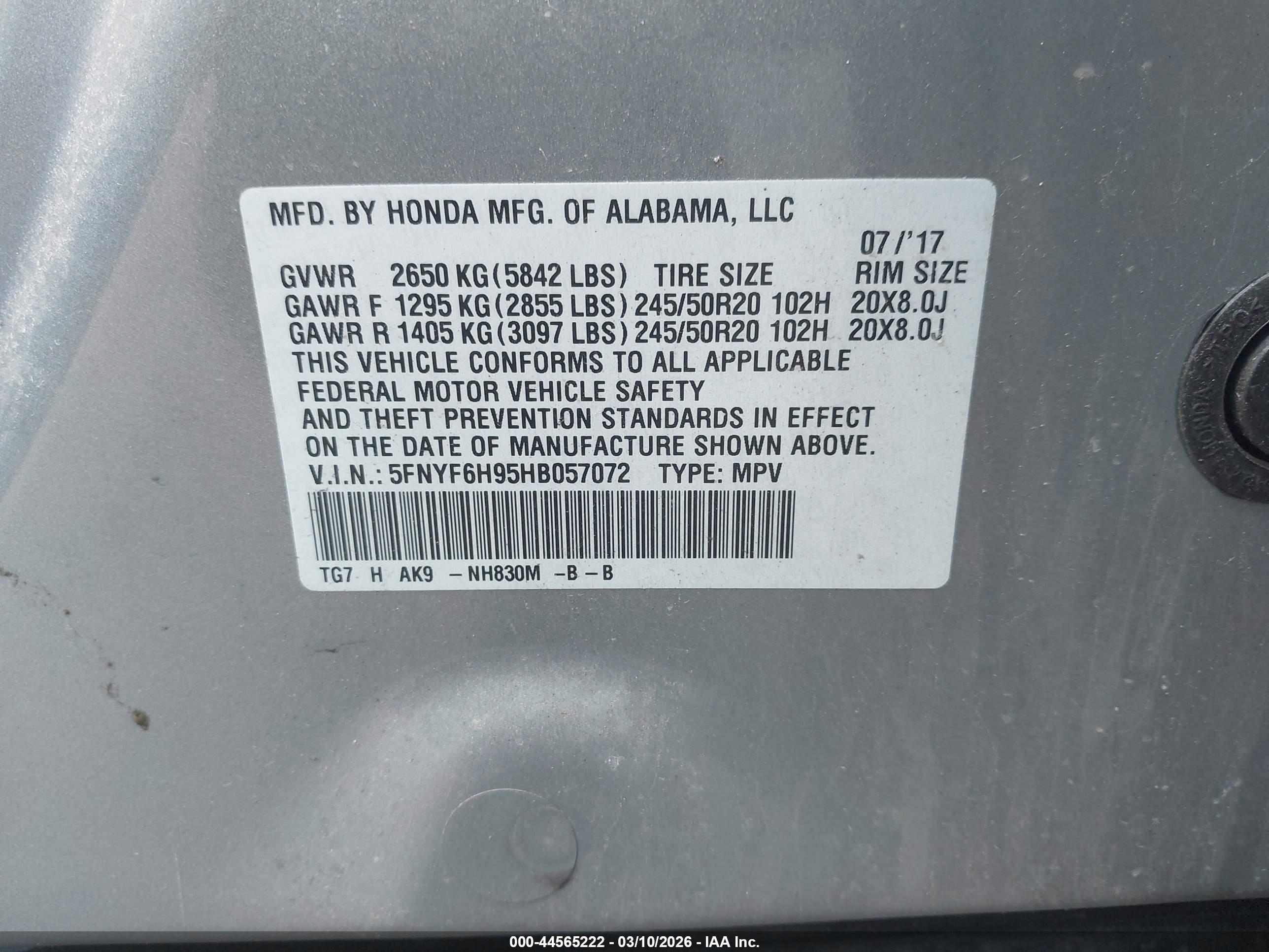 HONDA PILOT image 9