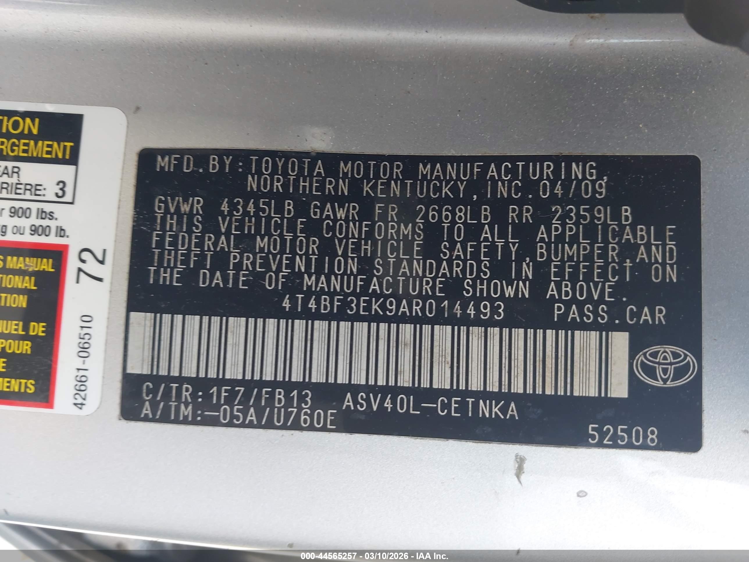 TOYOTA CAMRY image 9