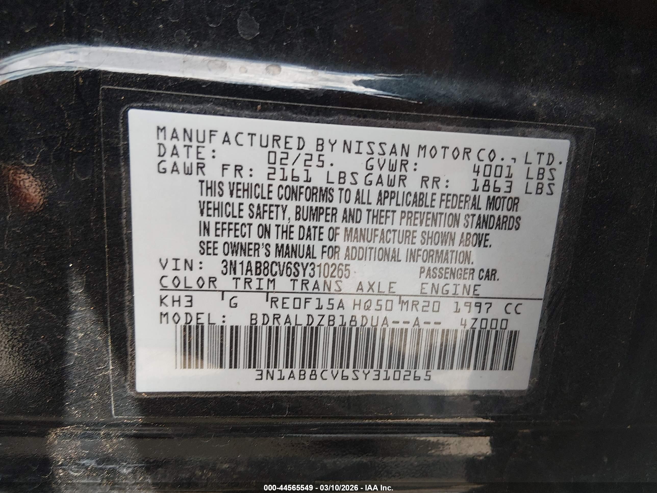 NISSAN SENTRA image 9