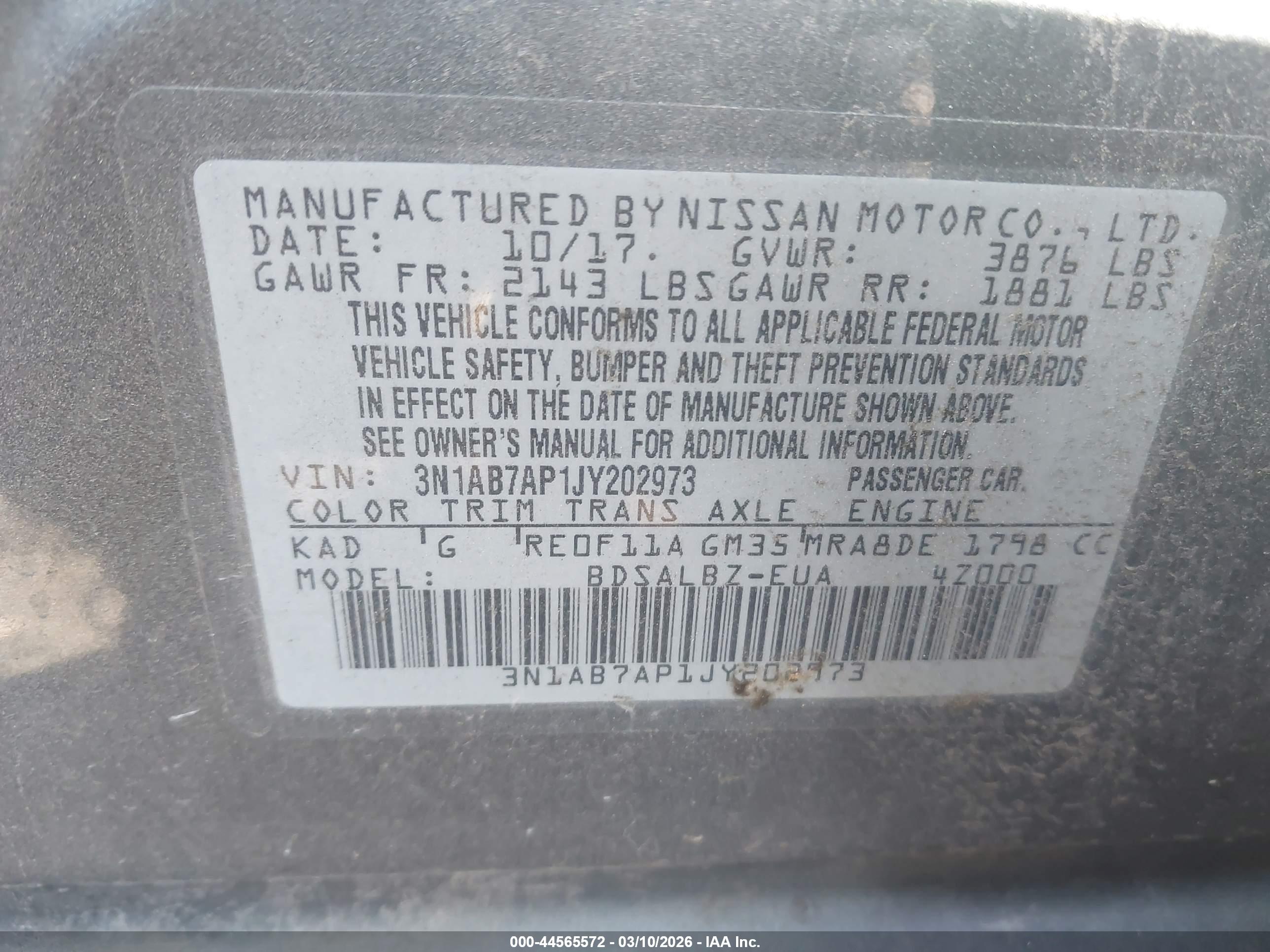 NISSAN SENTRA image 9