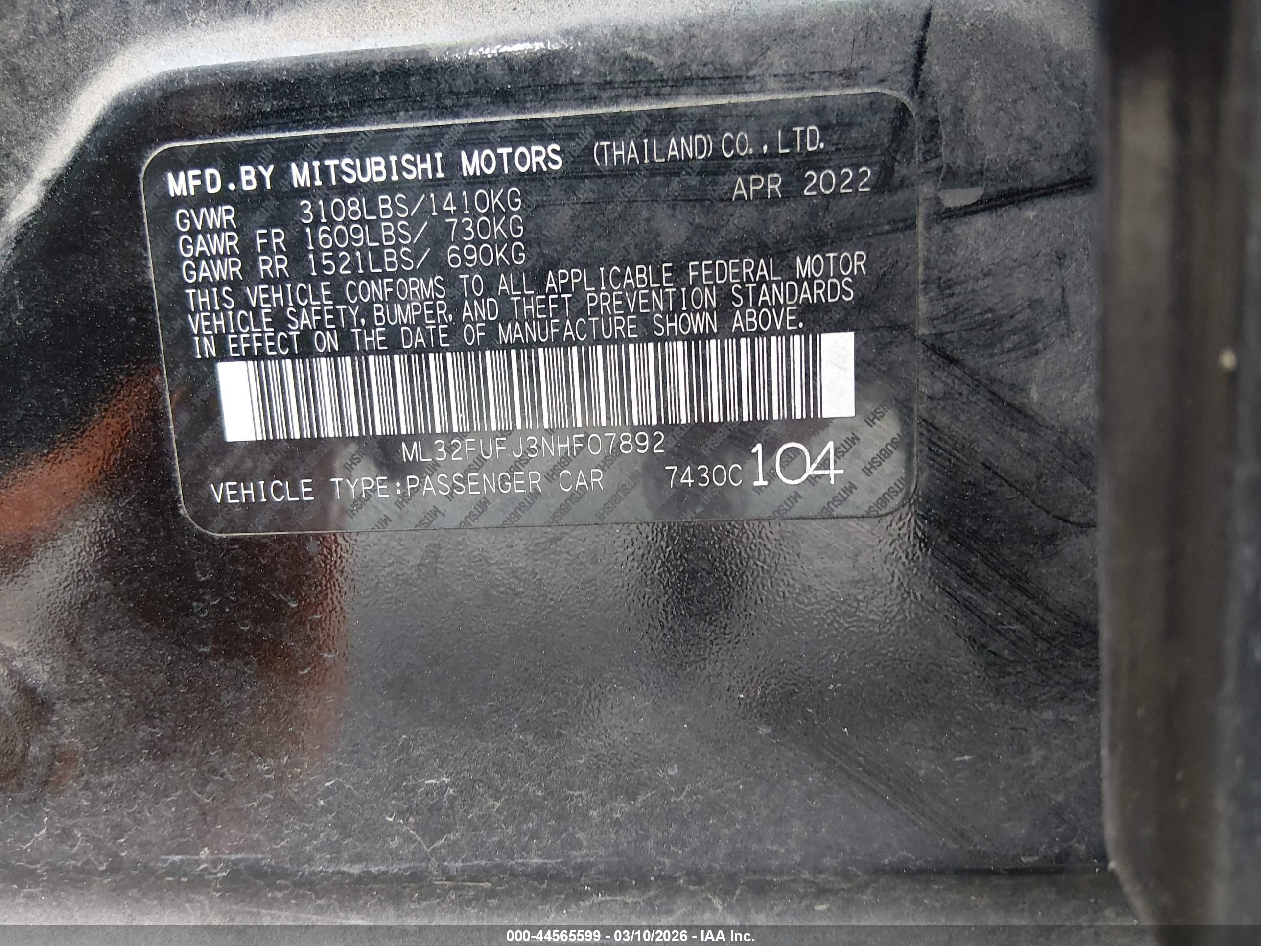 MITSUBISHI MIRAGE image 9