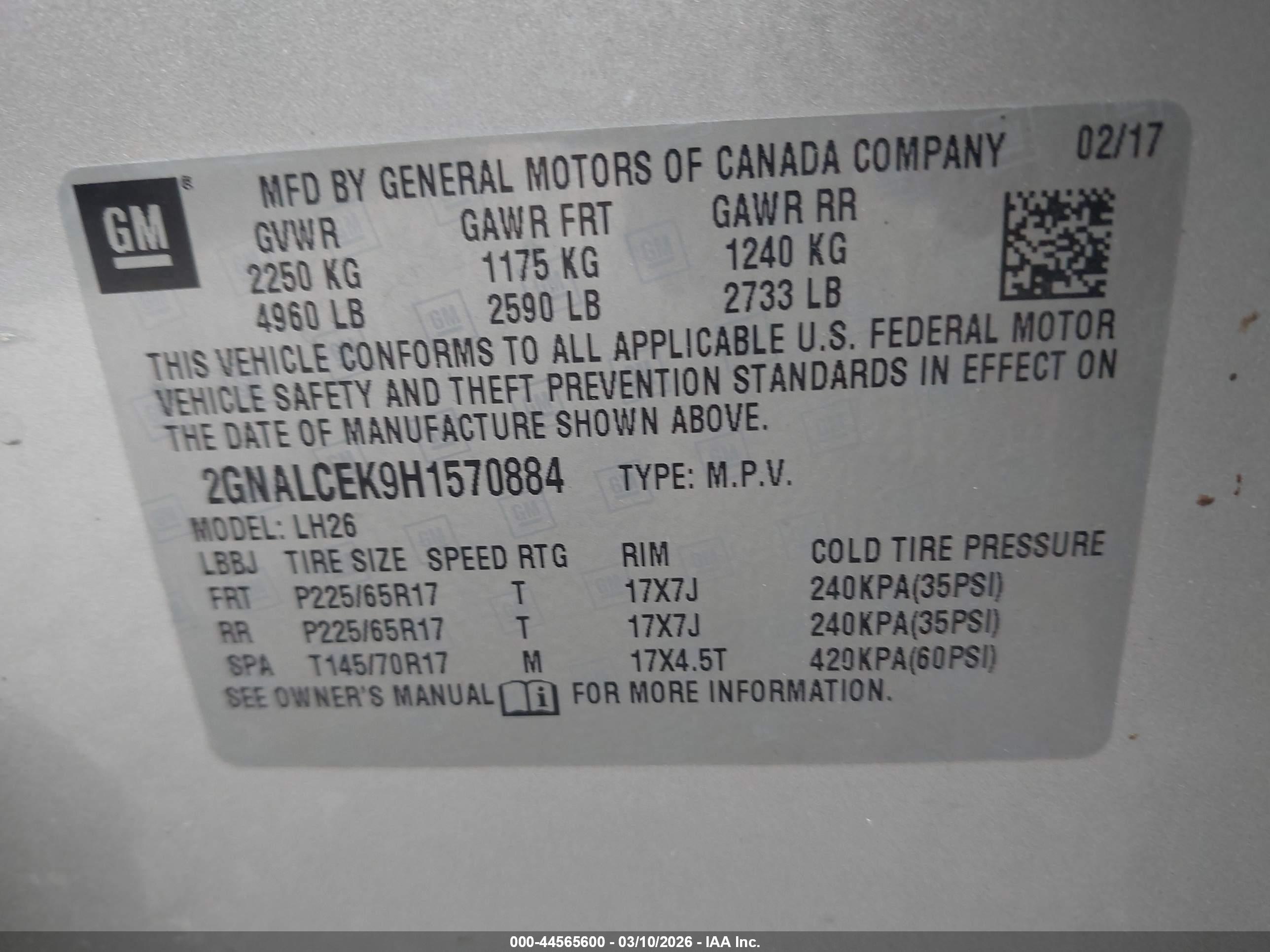 CHEVROLET EQUINOX image 9