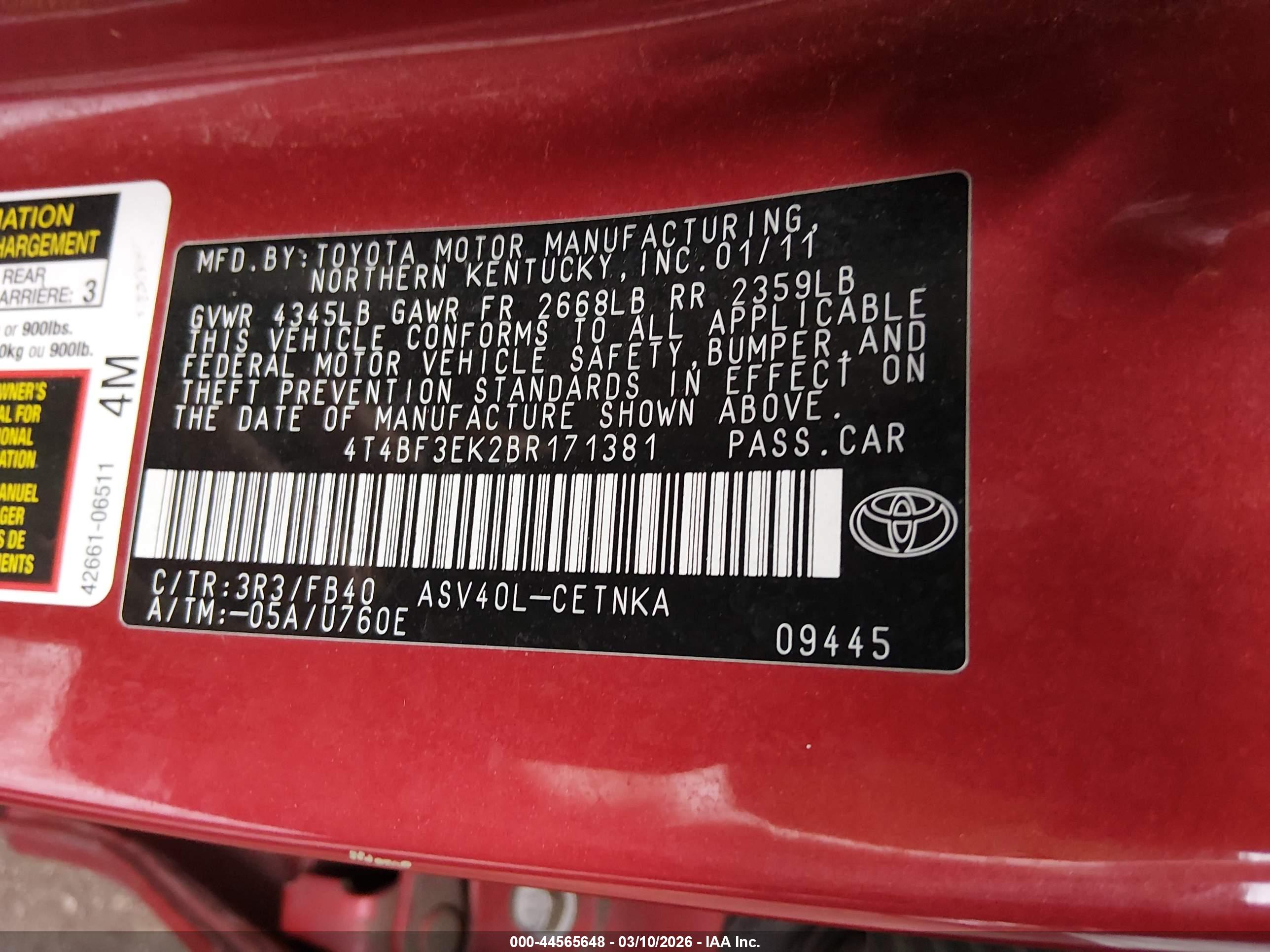 TOYOTA CAMRY image 9