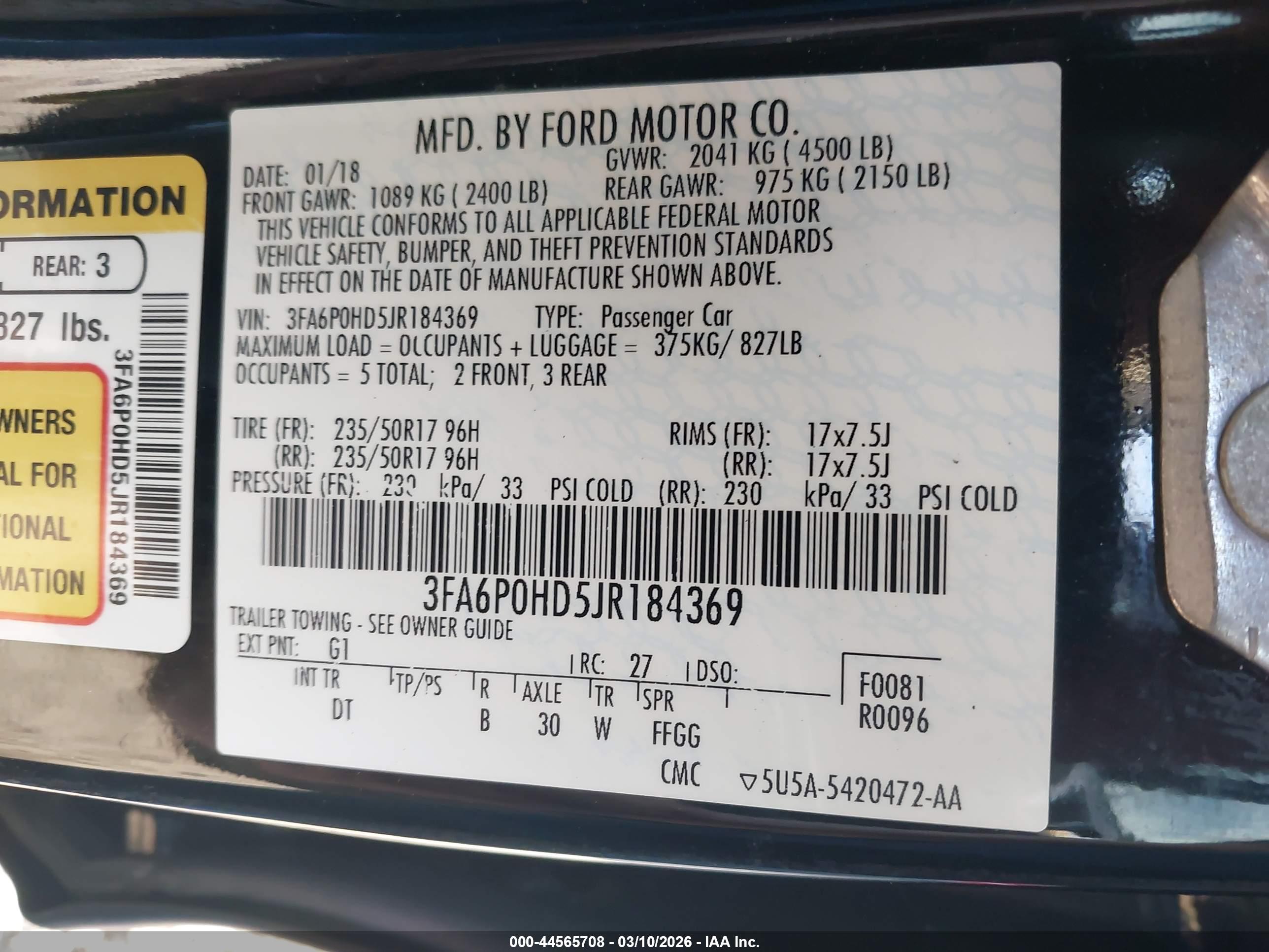 FORD FUSION image 9