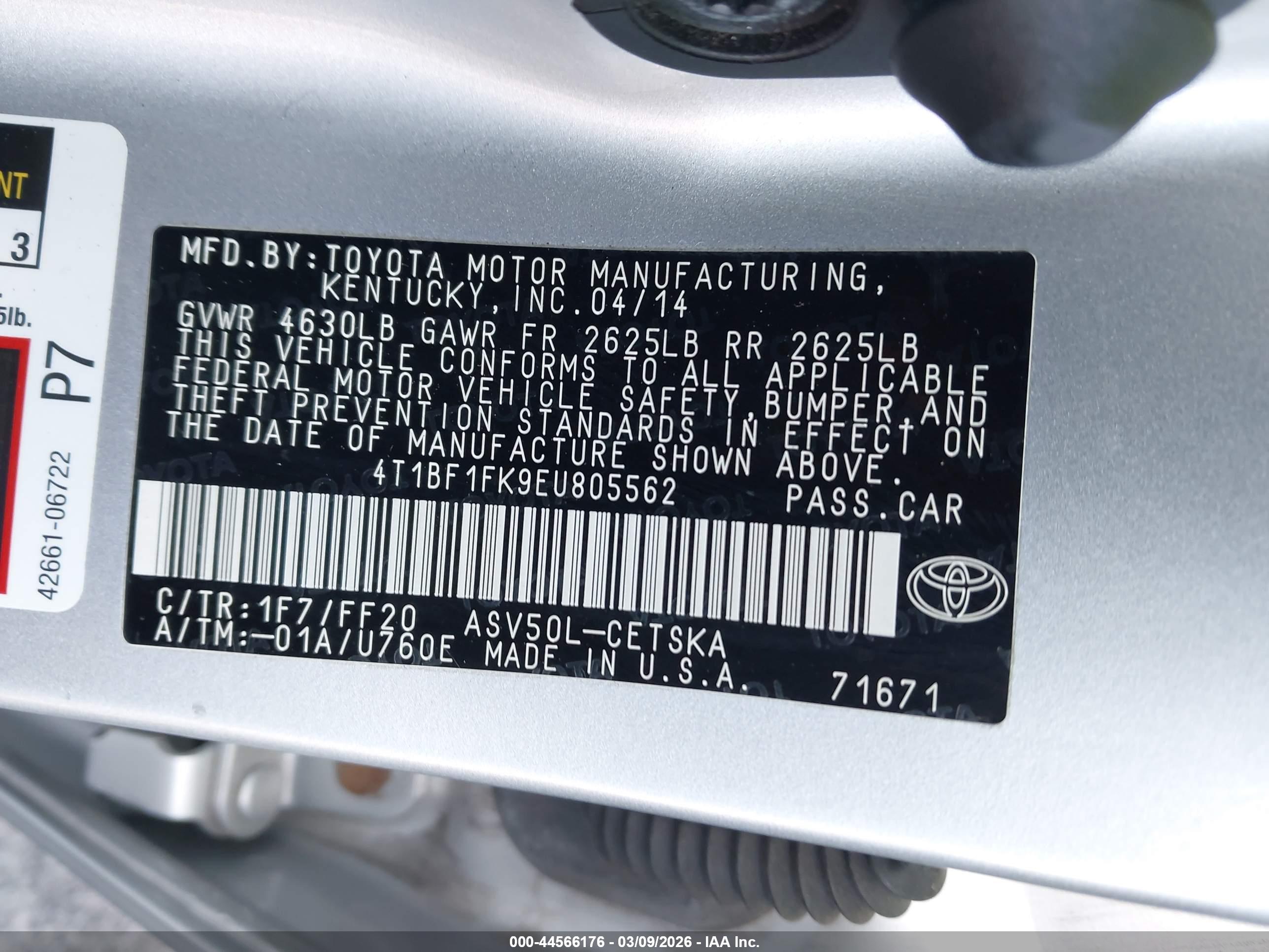 TOYOTA CAMRY image 9