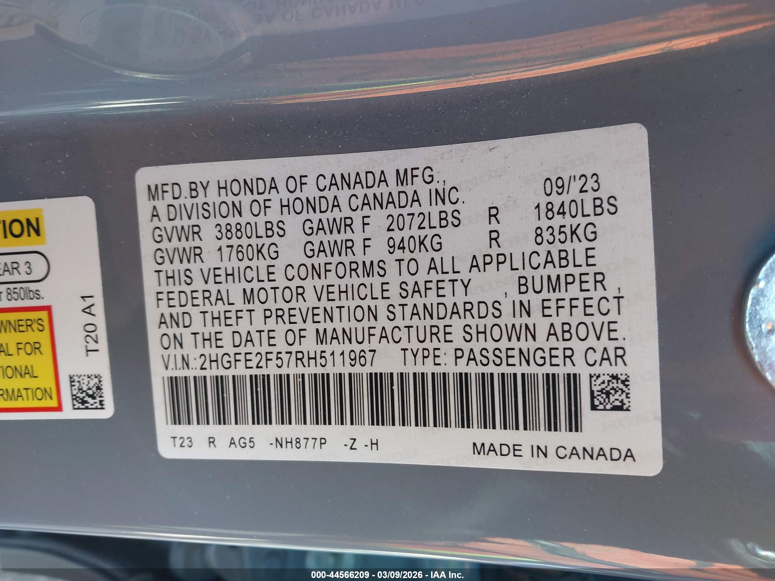HONDA CIVIC image 9