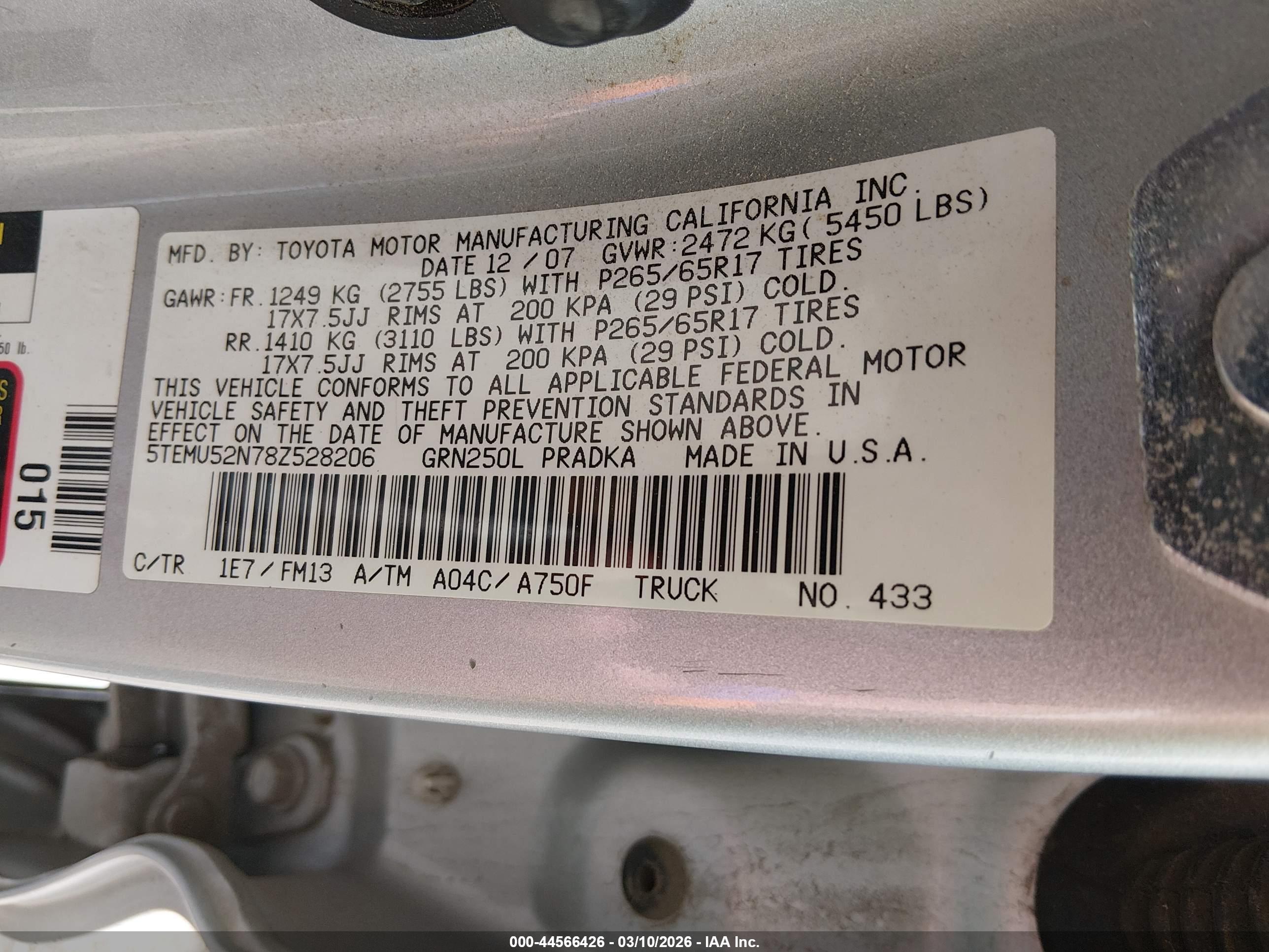 TOYOTA TACOMA image 9
