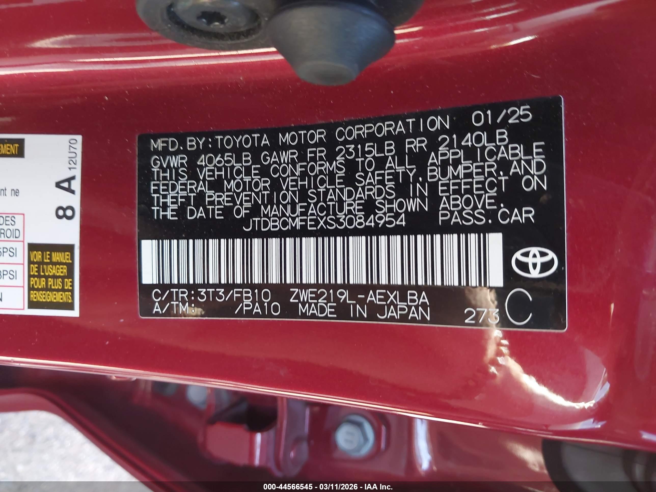 TOYOTA COROLLA image 9