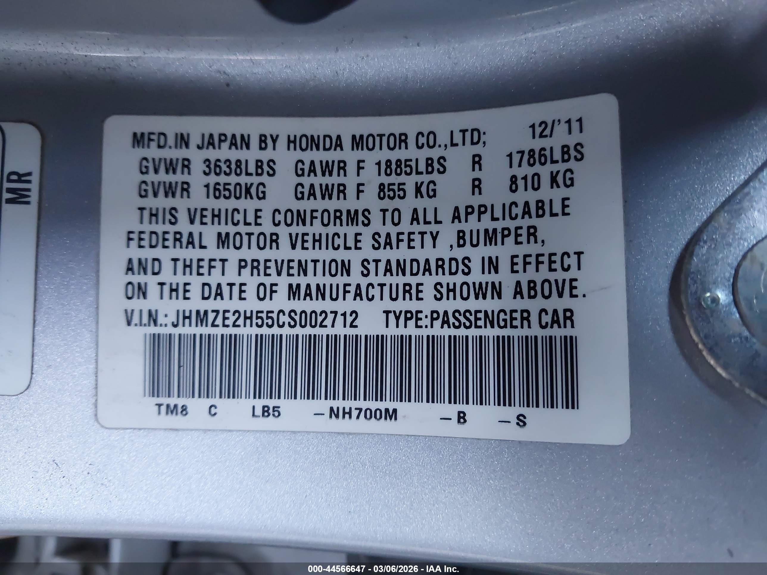 HONDA INSIGHT image 9