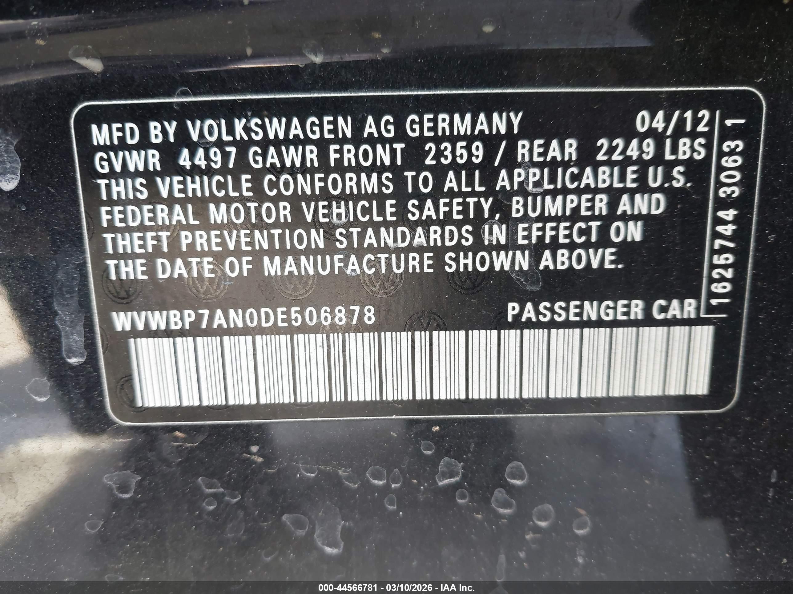 VOLKSWAGEN CC image 9