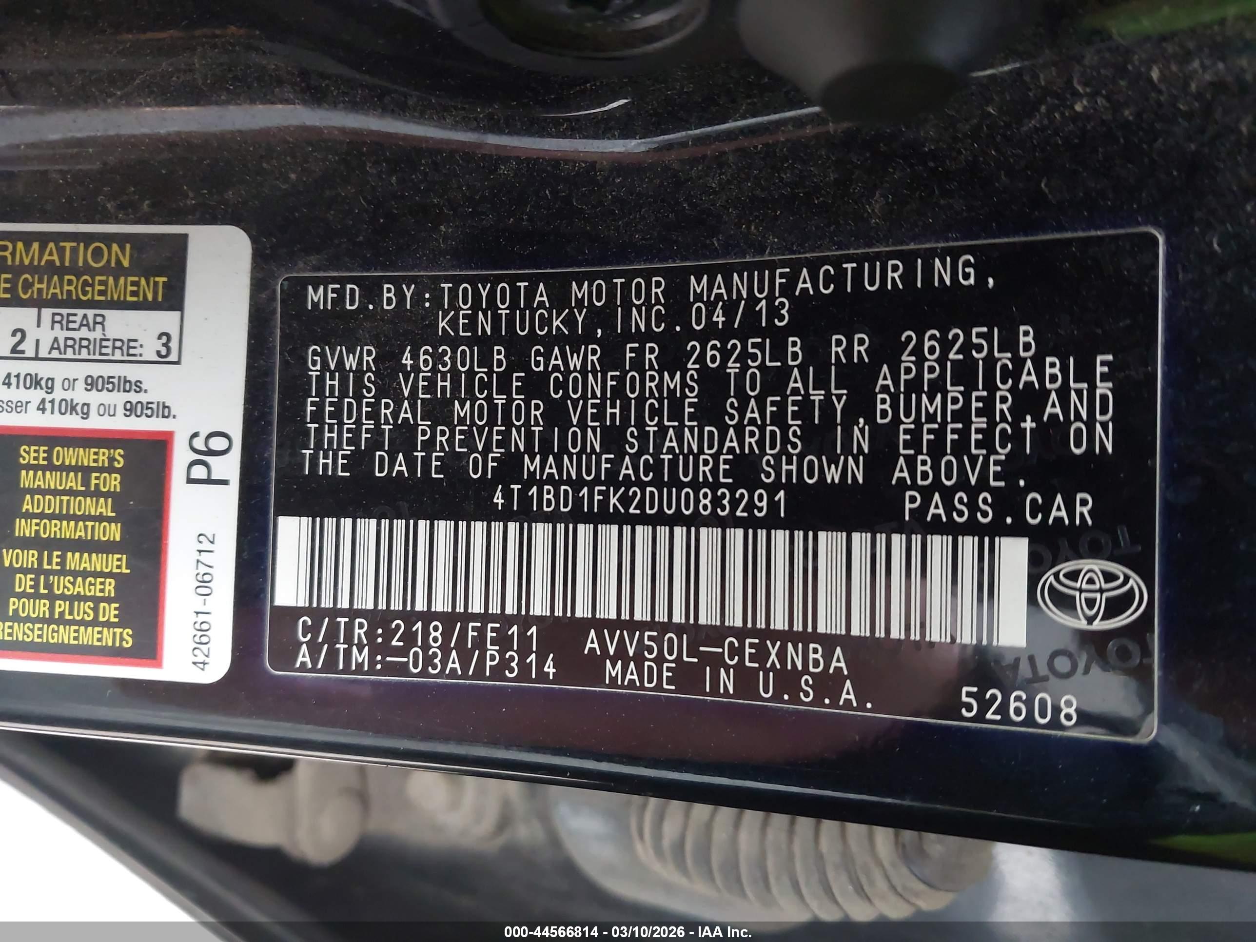 TOYOTA CAMRY image 9