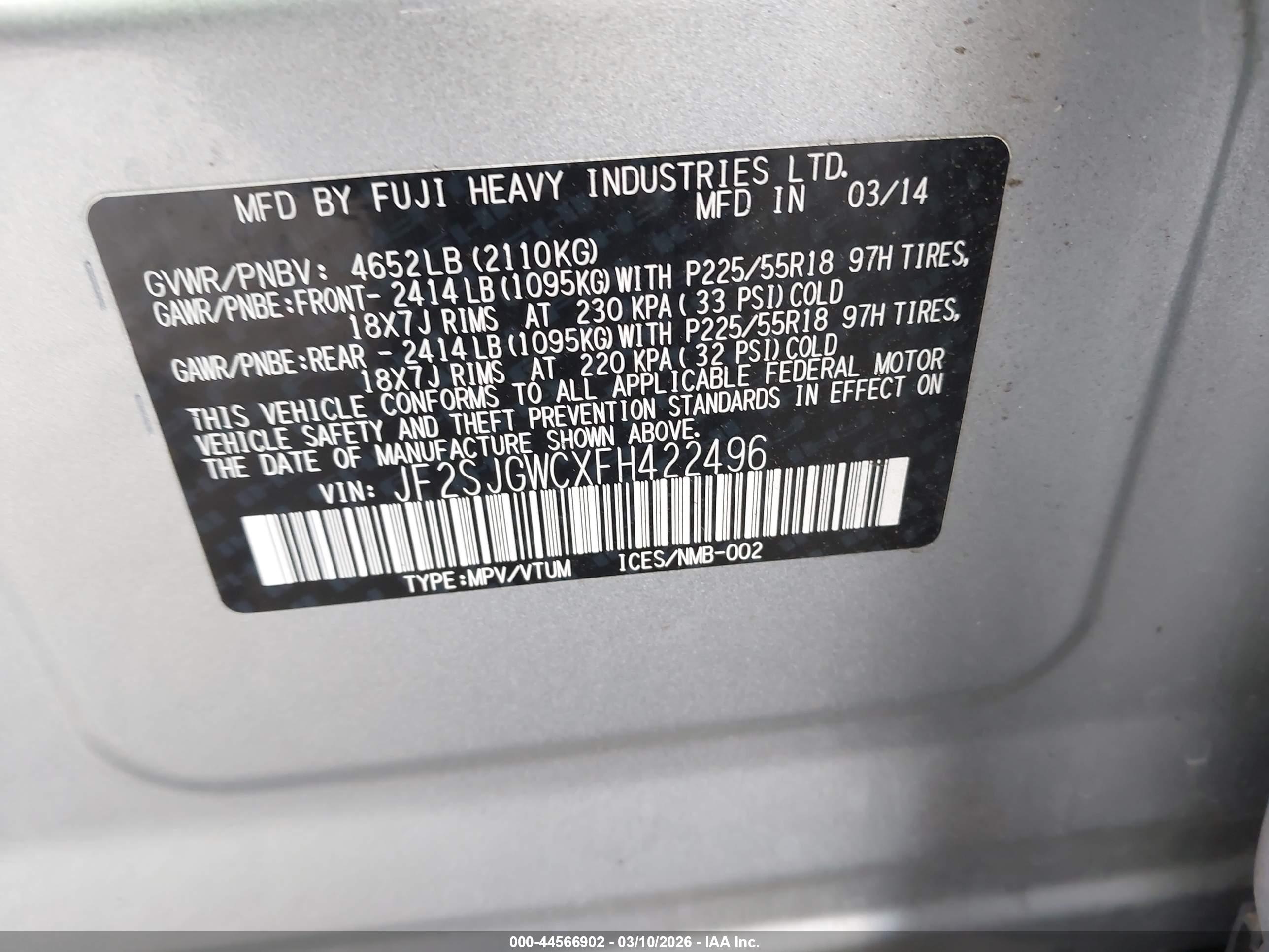 SUBARU FORESTER image 9