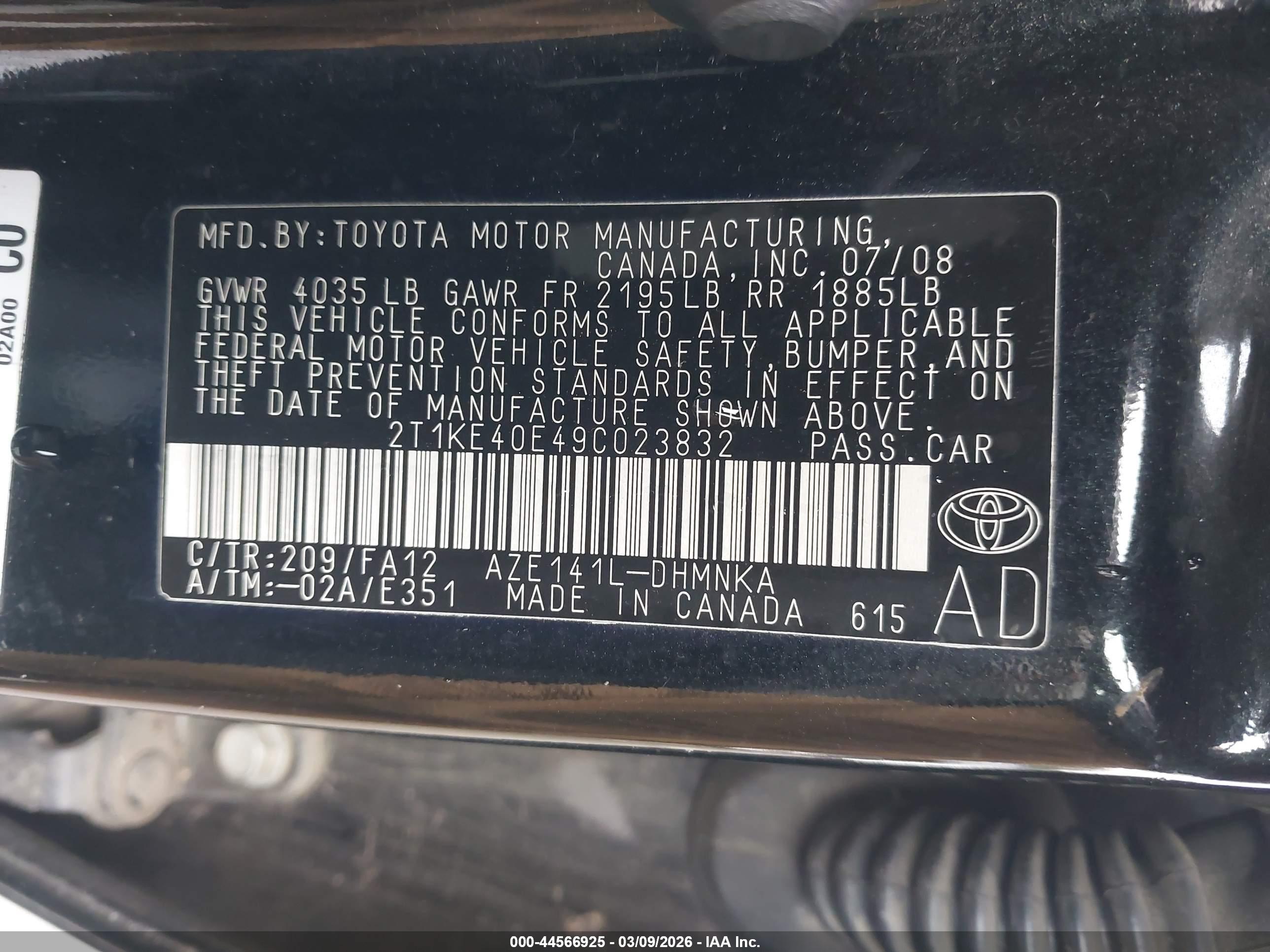 TOYOTA MATRIX image 9