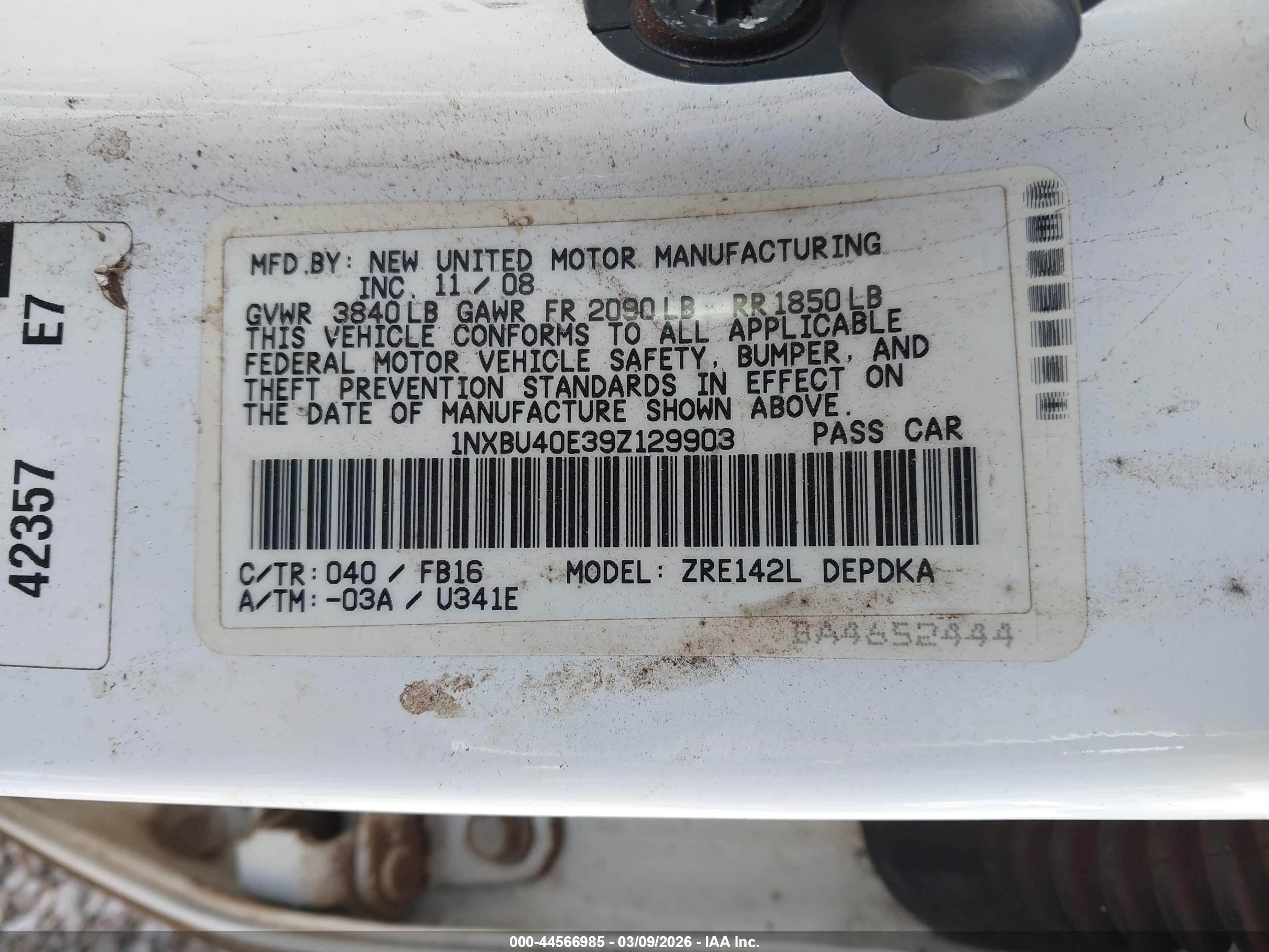 TOYOTA COROLLA image 9