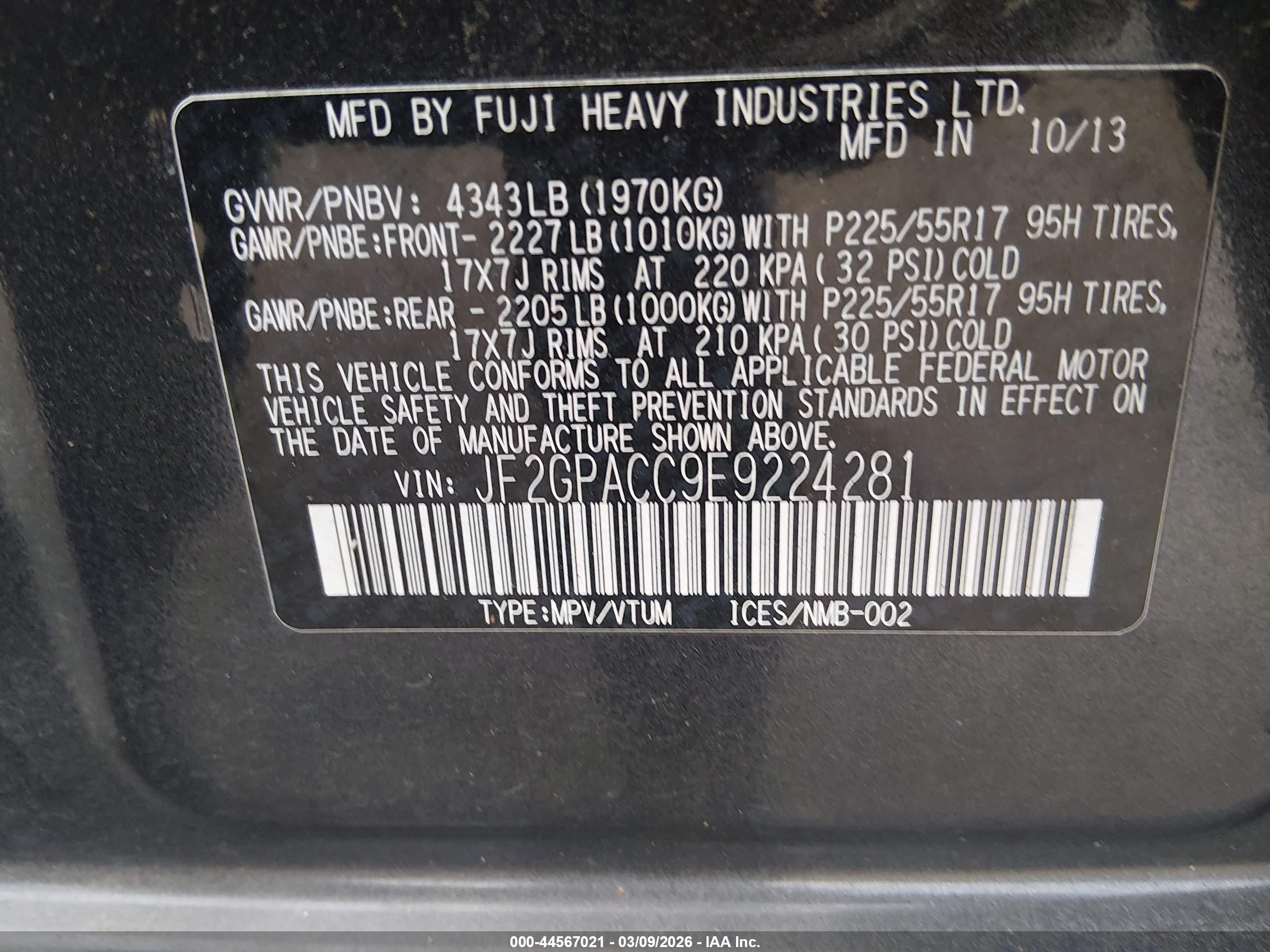 SUBARU XV image 9