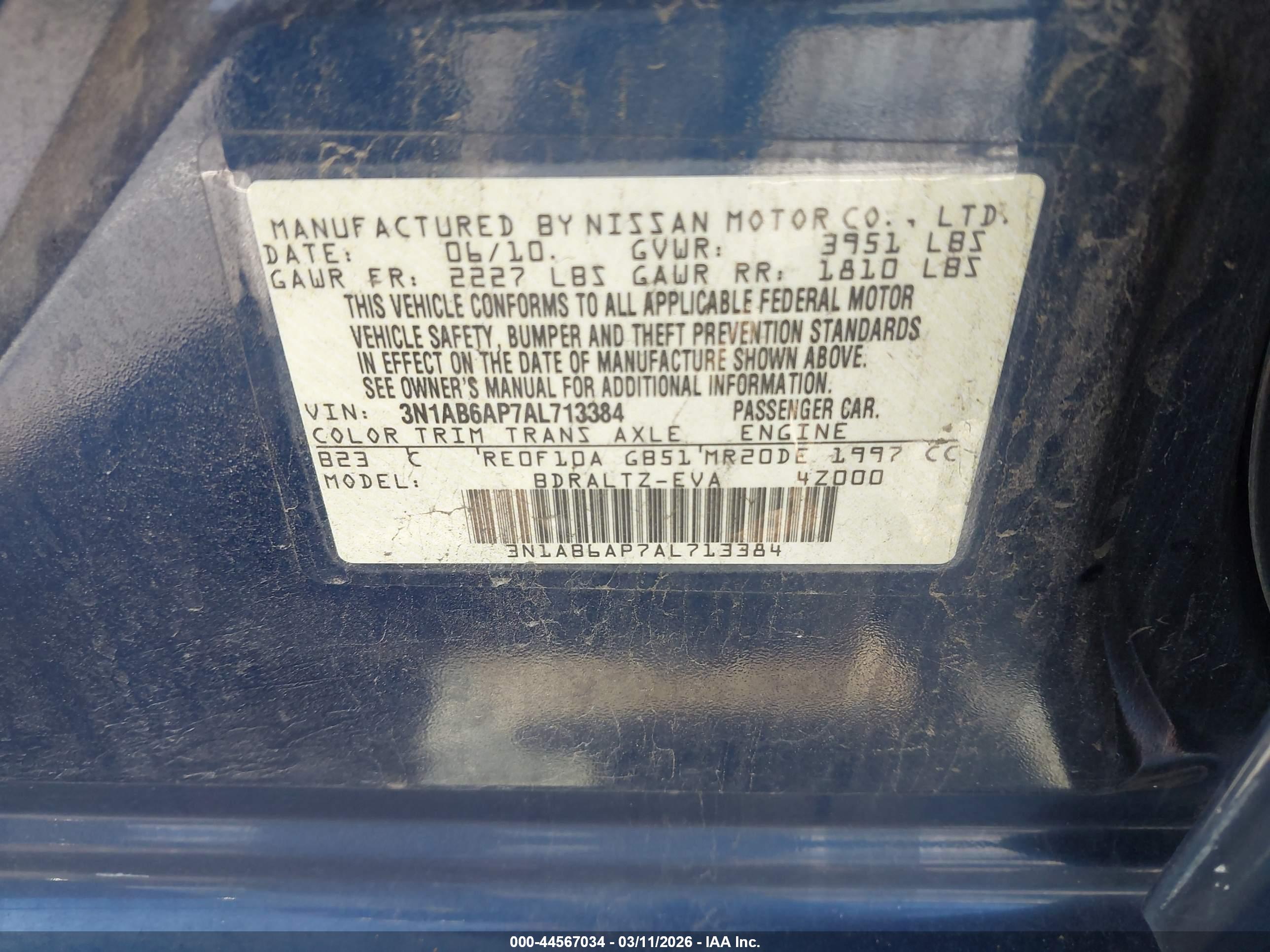 NISSAN SENTRA image 9