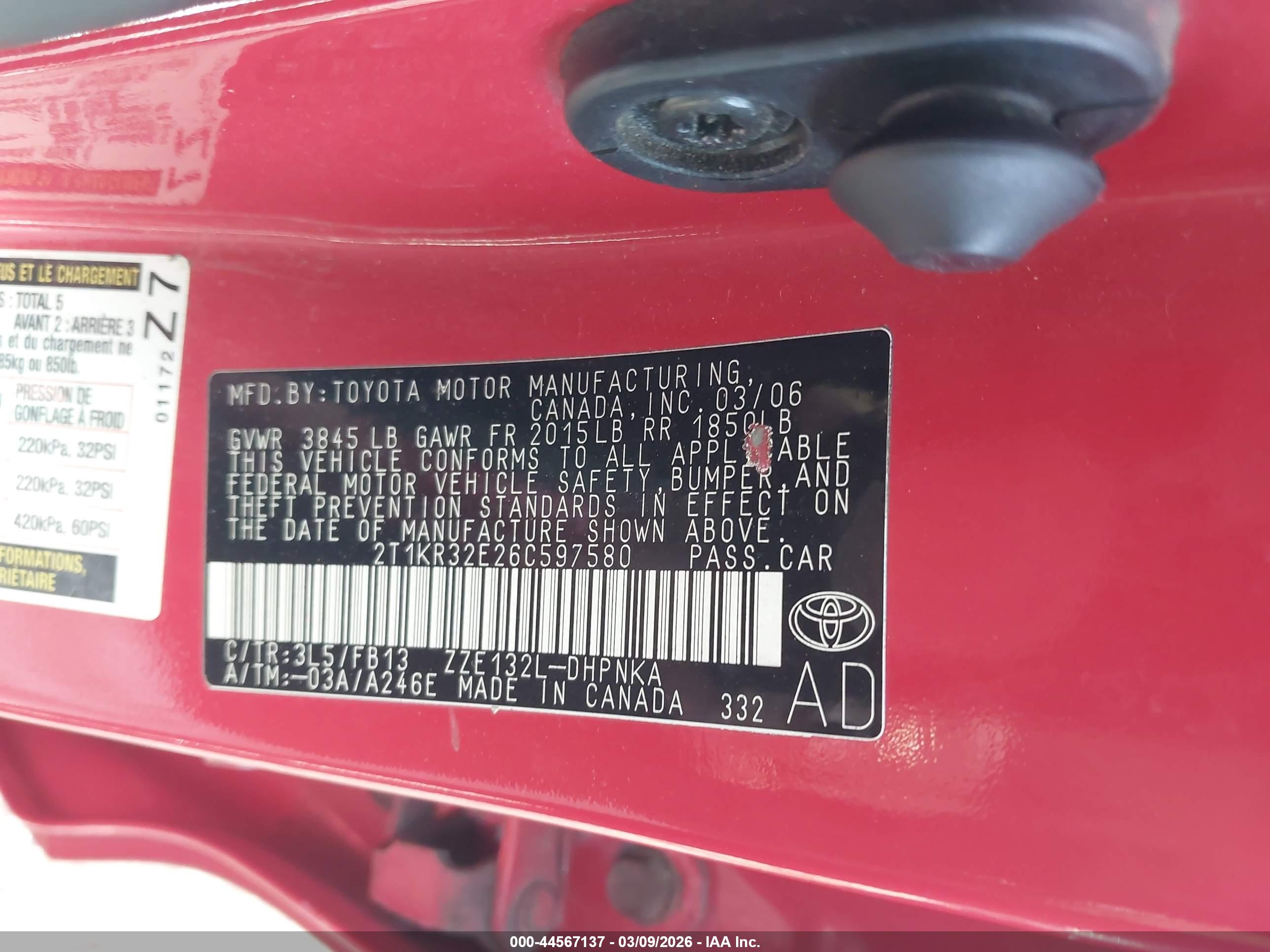 TOYOTA MATRIX image 9