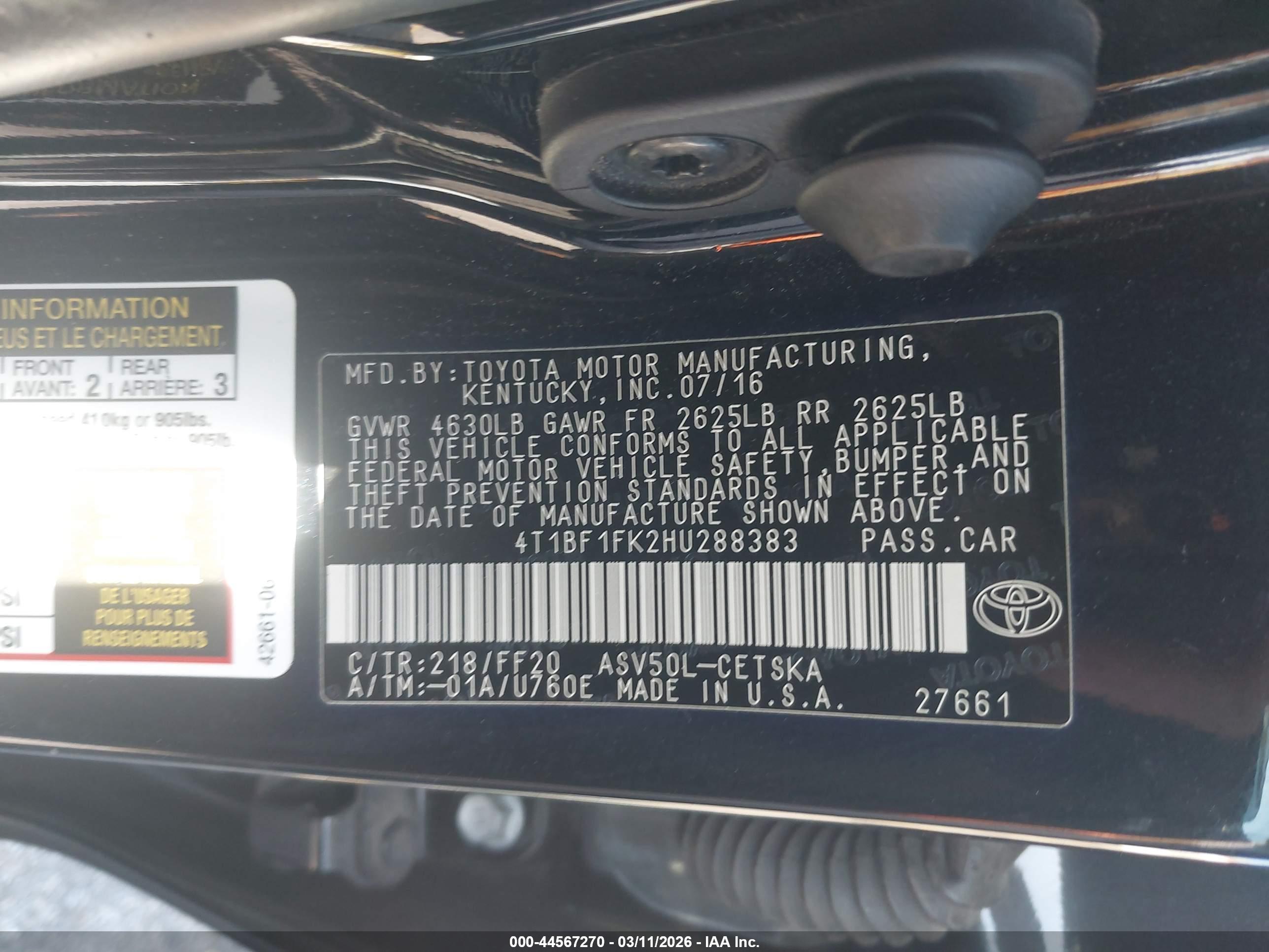 TOYOTA CAMRY image 9