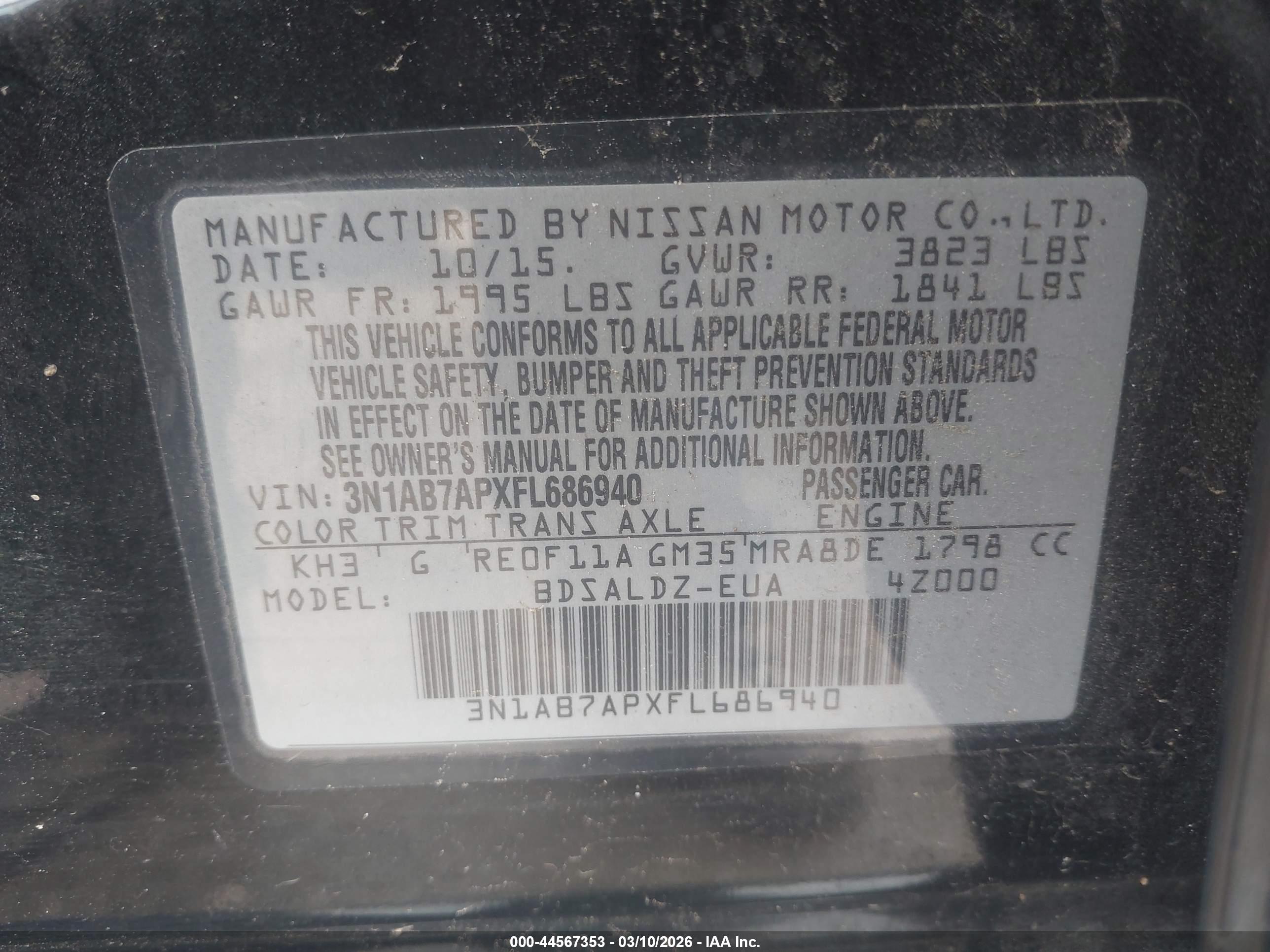 NISSAN SENTRA image 9