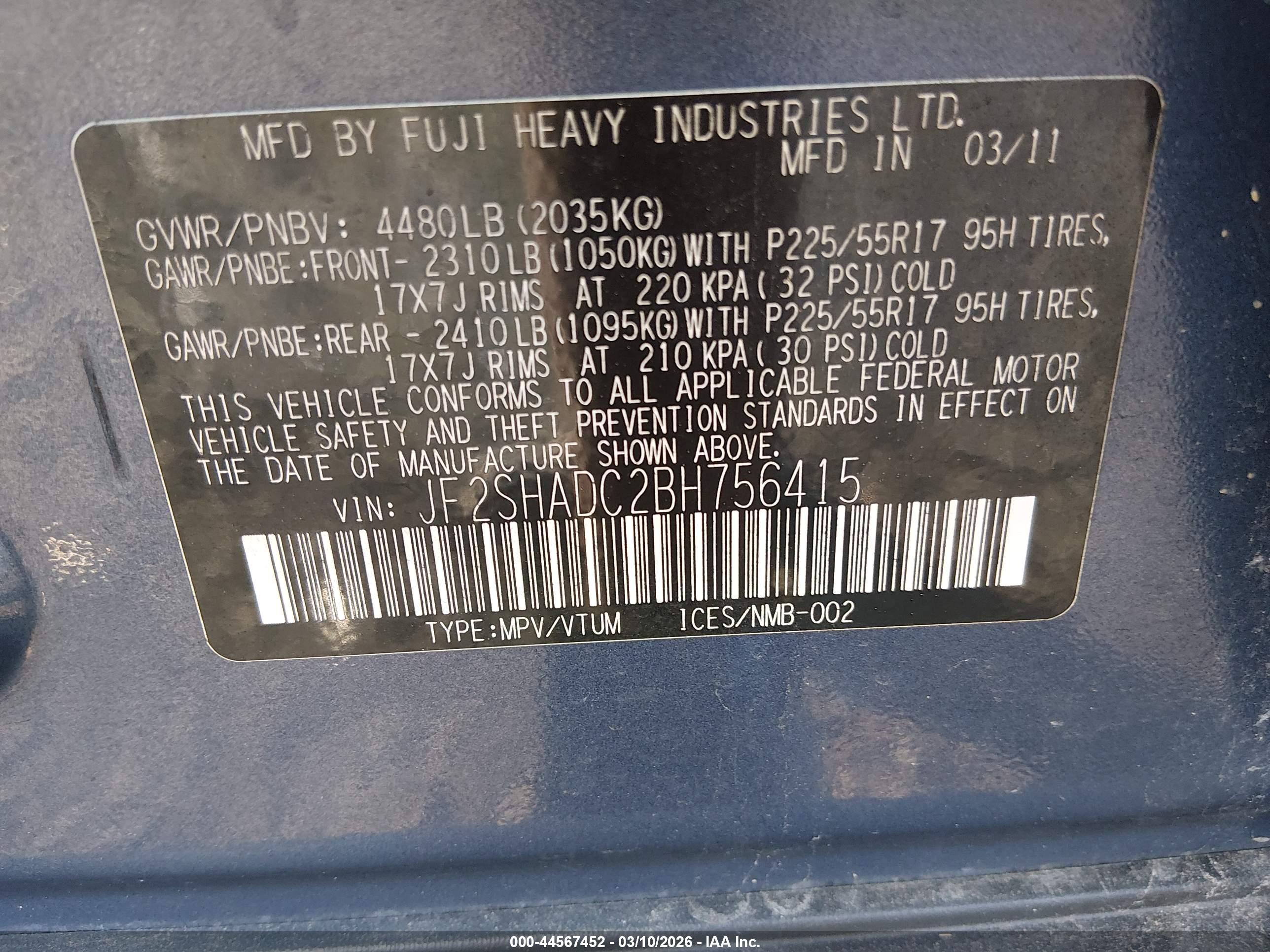 SUBARU FORESTER image 9