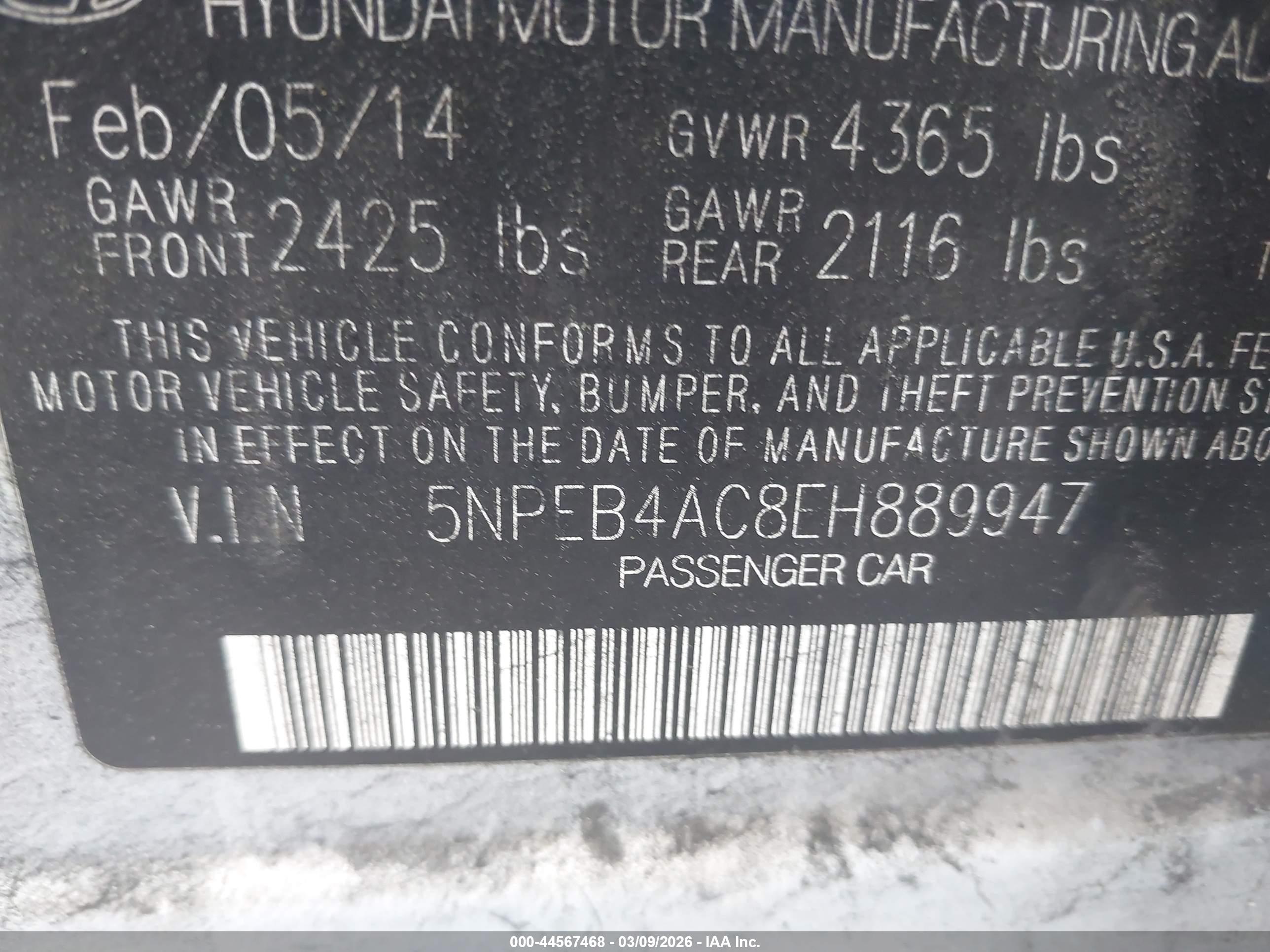 HYUNDAI SONATA image 9