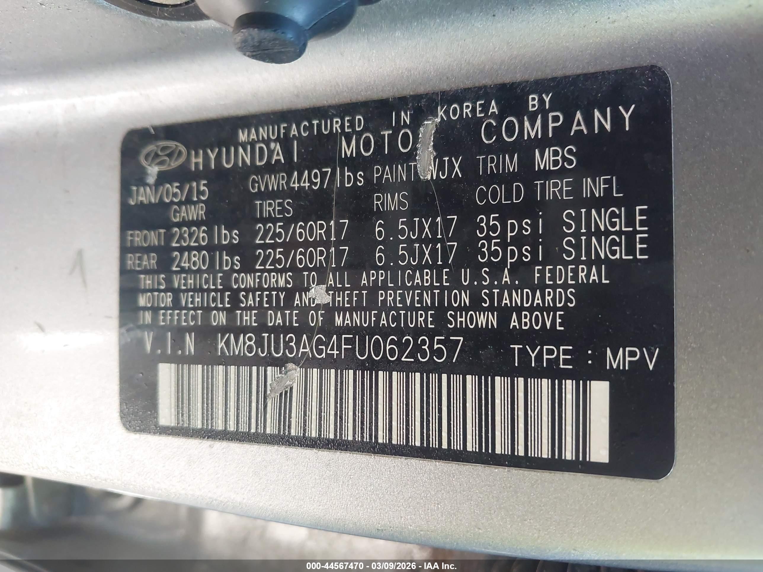 HYUNDAI TUCSON image 9