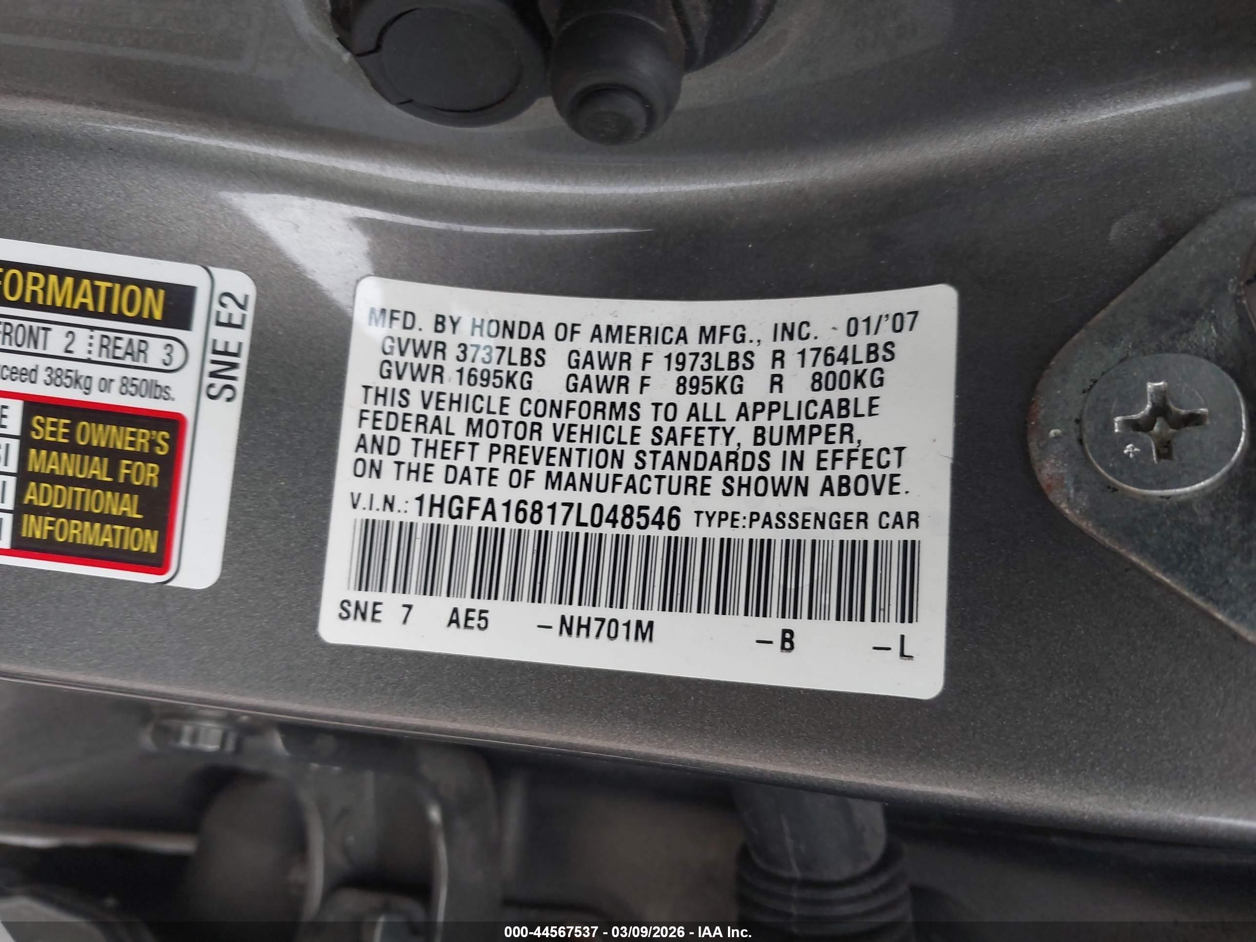 HONDA CIVIC image 9