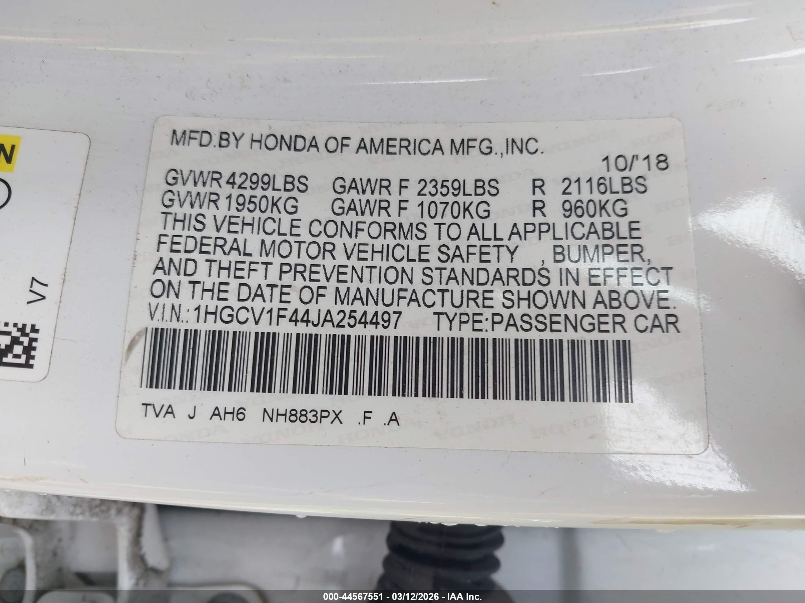 HONDA ACCORD image 9