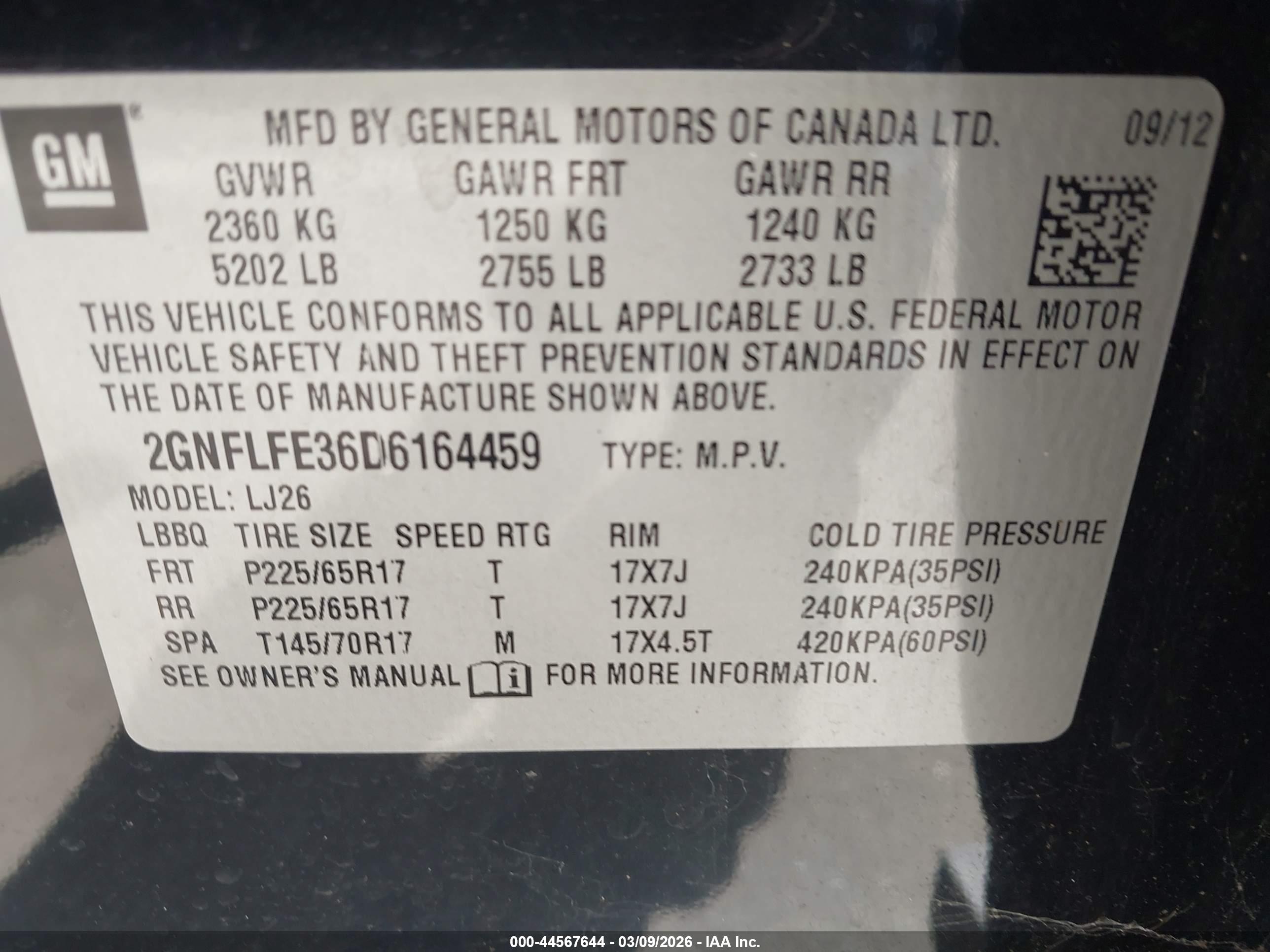 CHEVROLET EQUINOX image 9