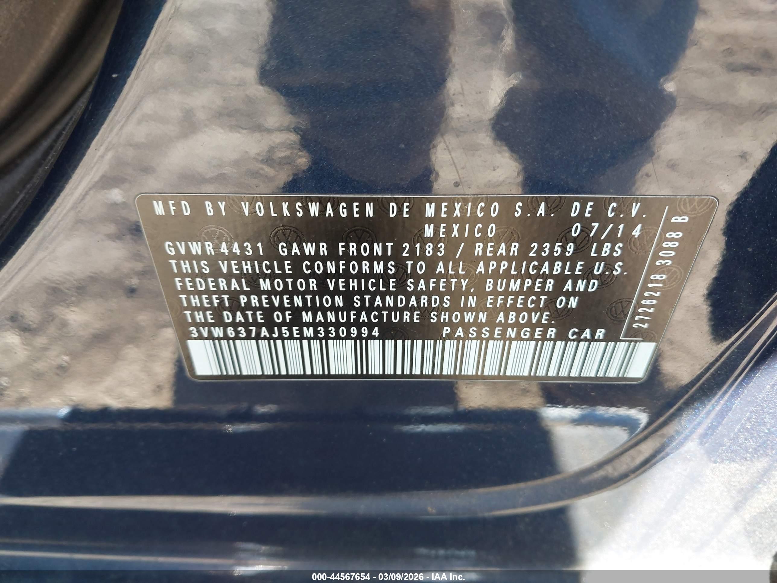 VOLKSWAGEN JETTA image 9