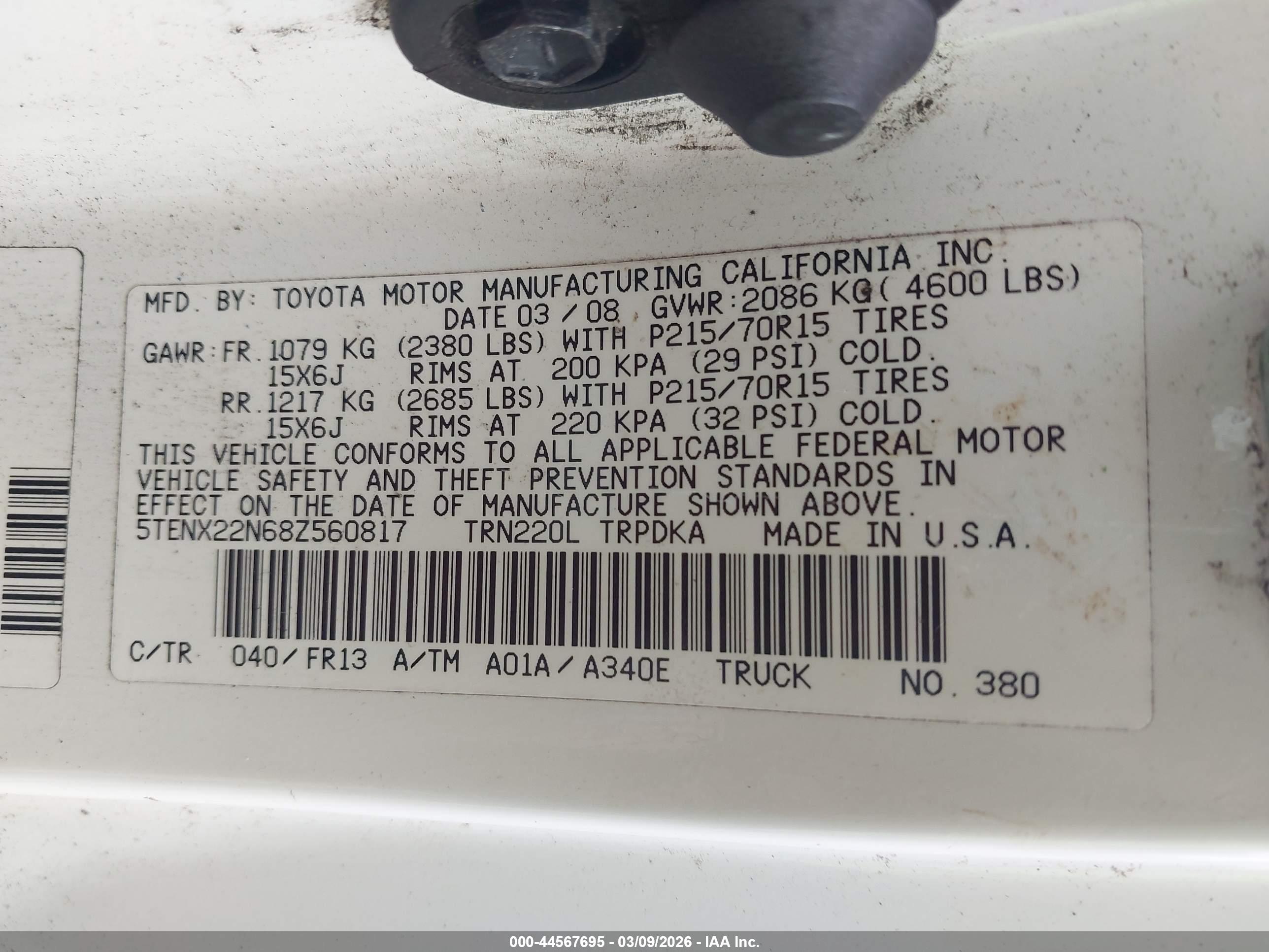 TOYOTA TACOMA image 9
