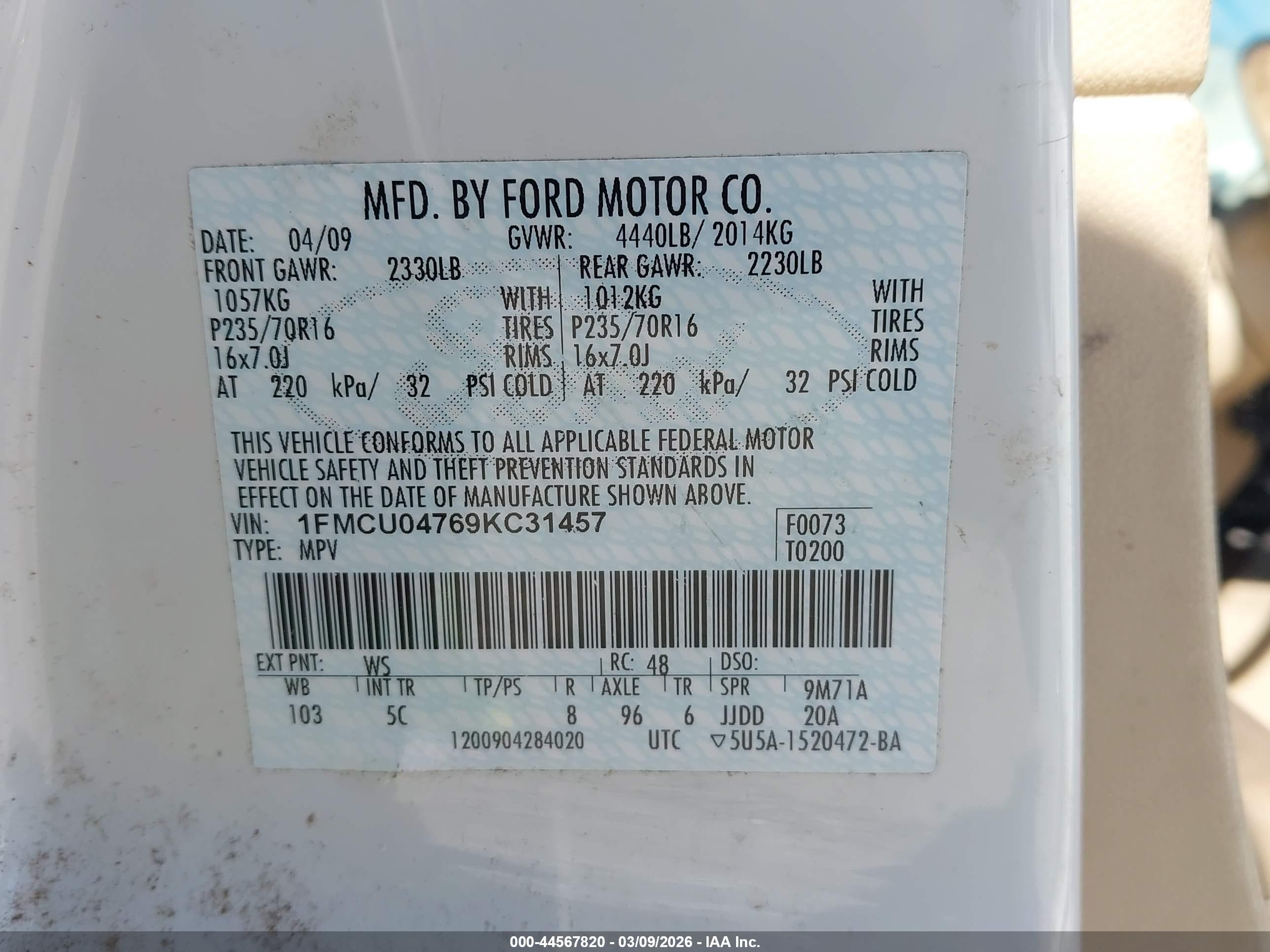 FORD ESCAPE image 9