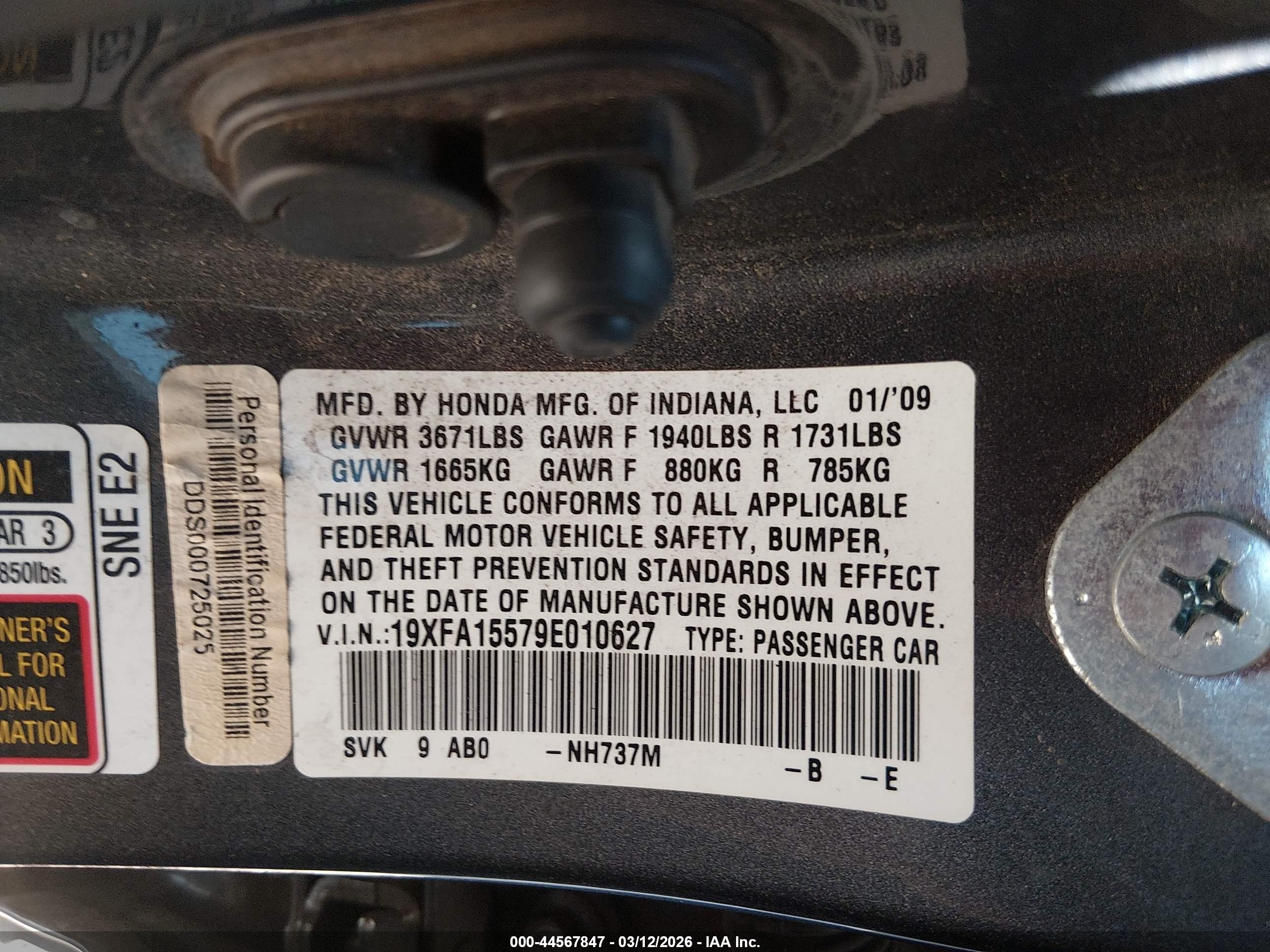 HONDA CIVIC image 9