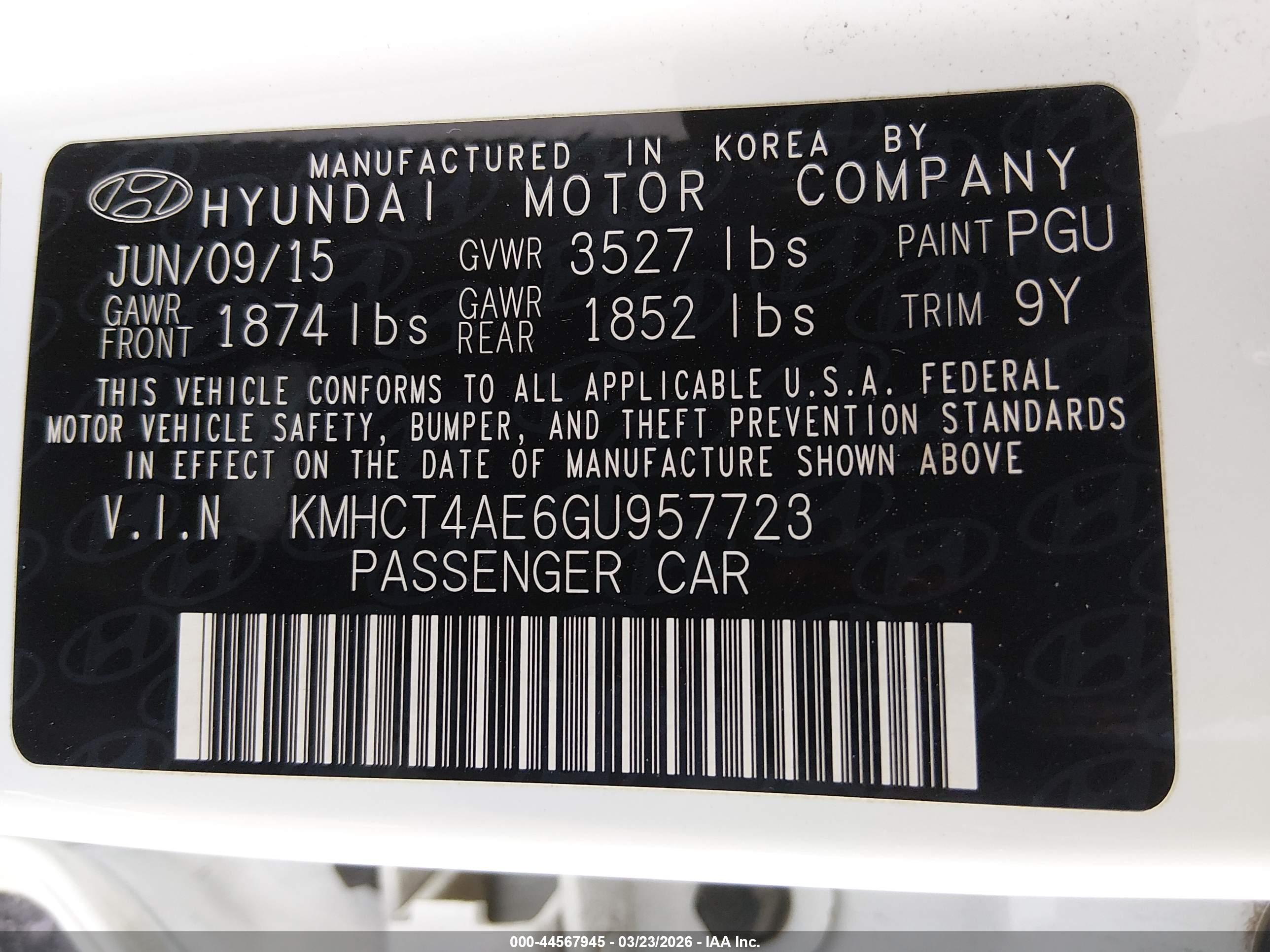 HYUNDAI ACCENT image 9