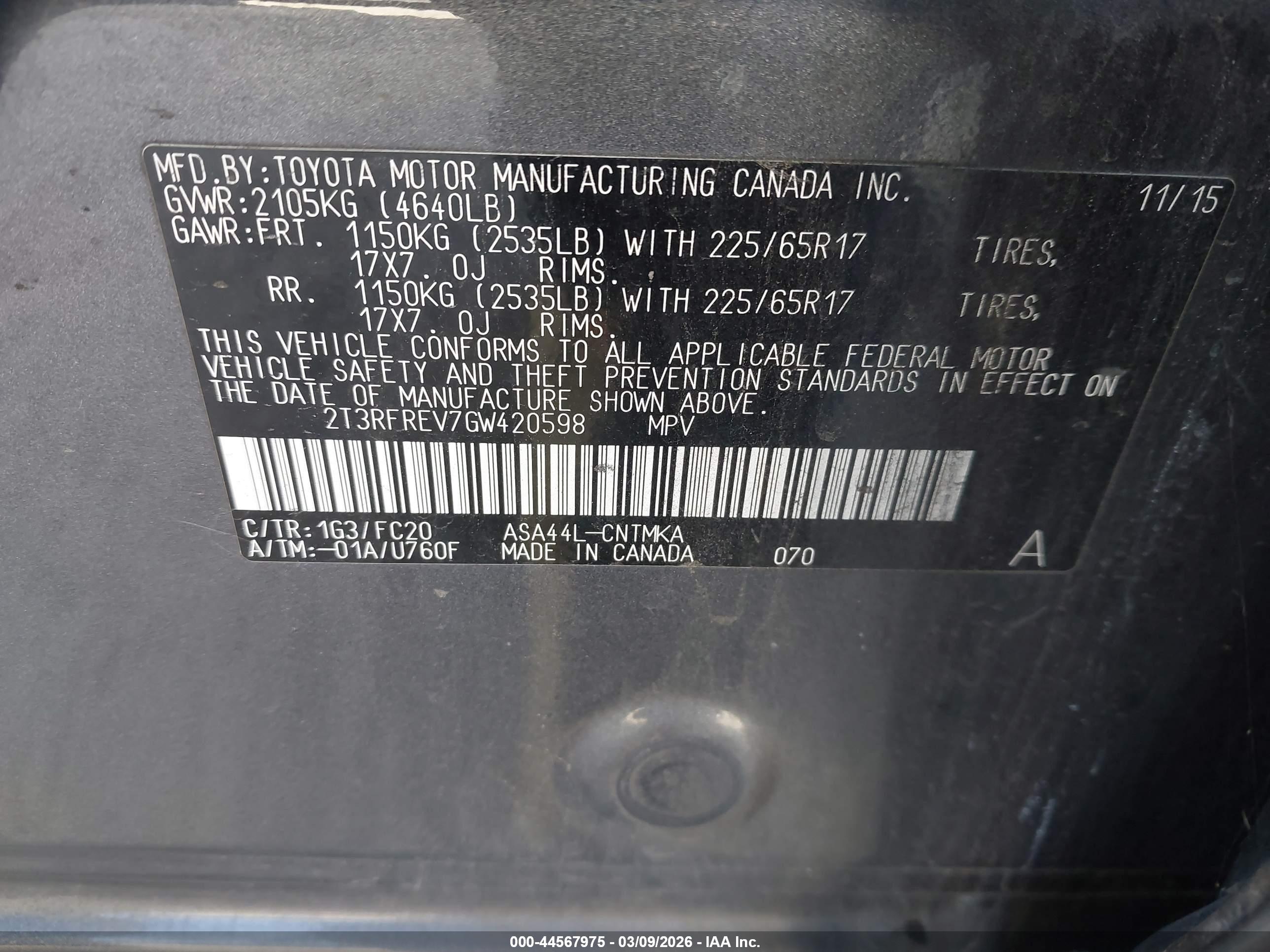 TOYOTA RAV4 image 9