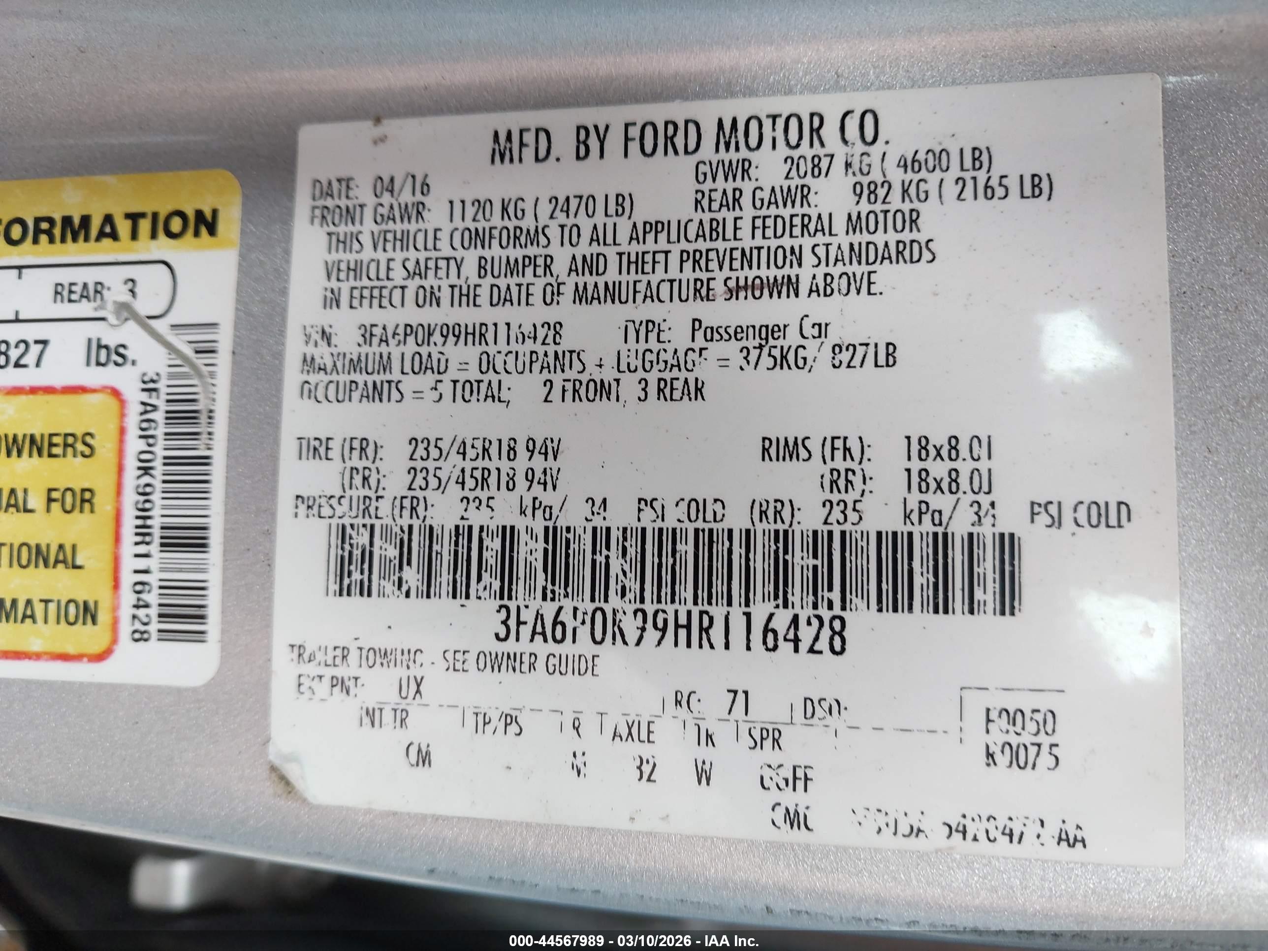 FORD FUSION image 9
