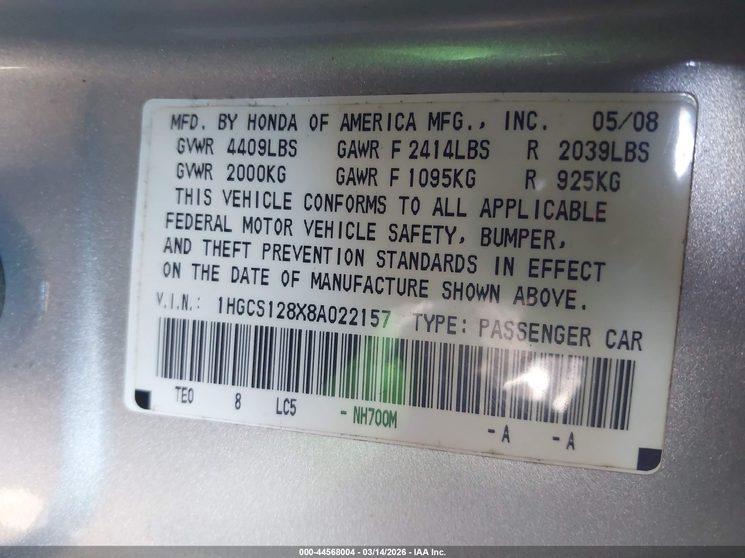 HONDA ACCORD image 9