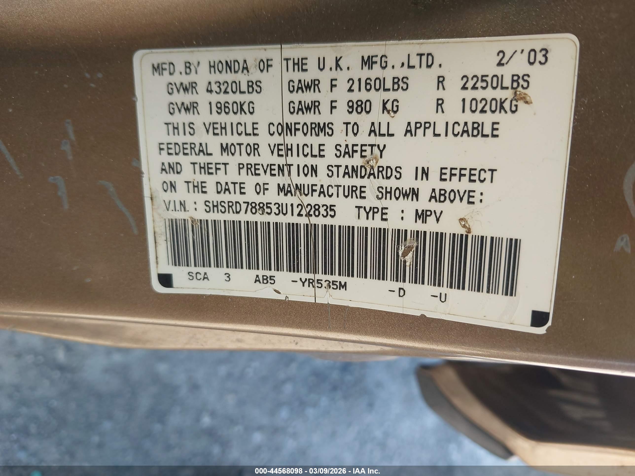 HONDA CR-V image 9