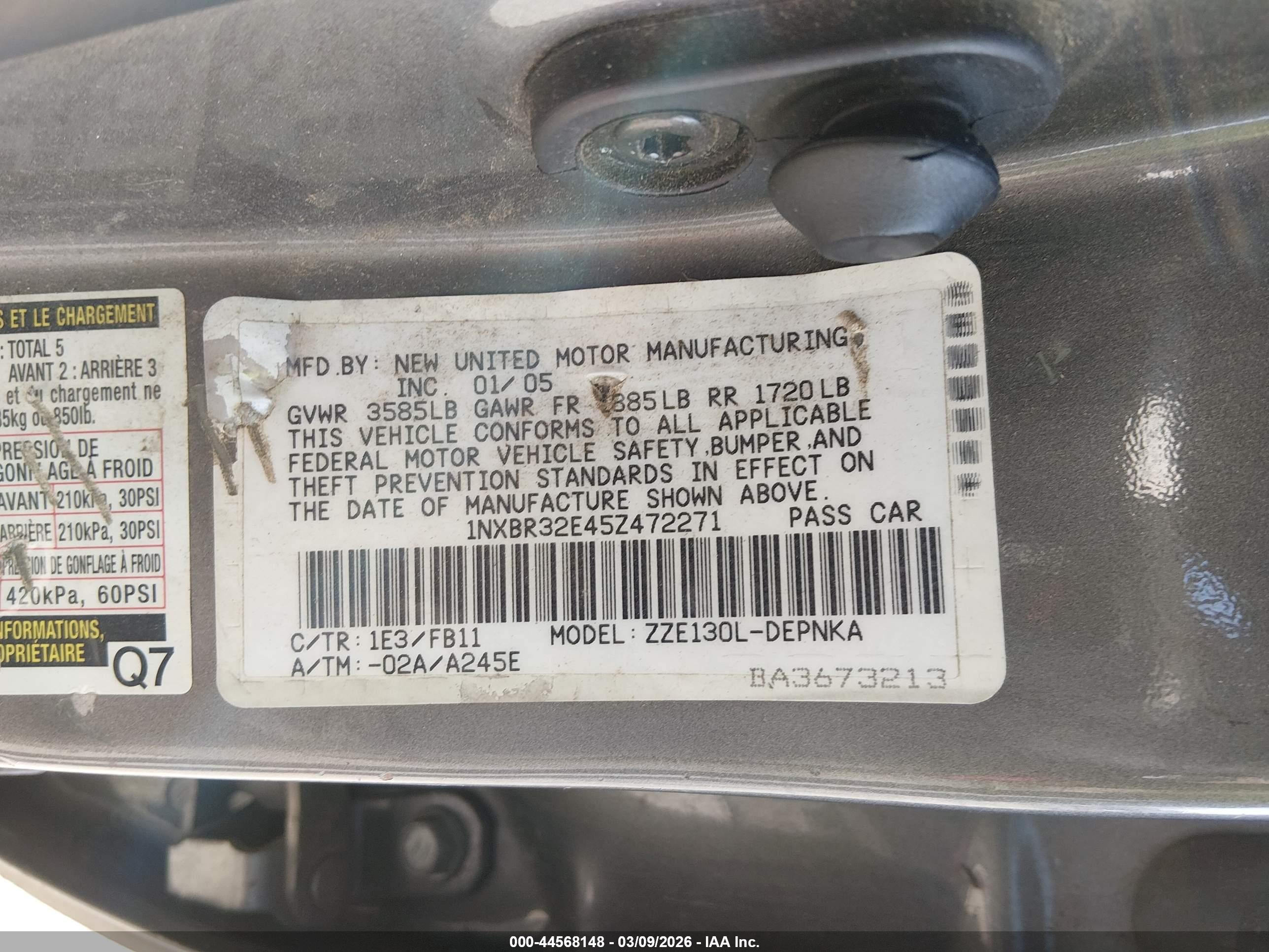 TOYOTA COROLLA image 9