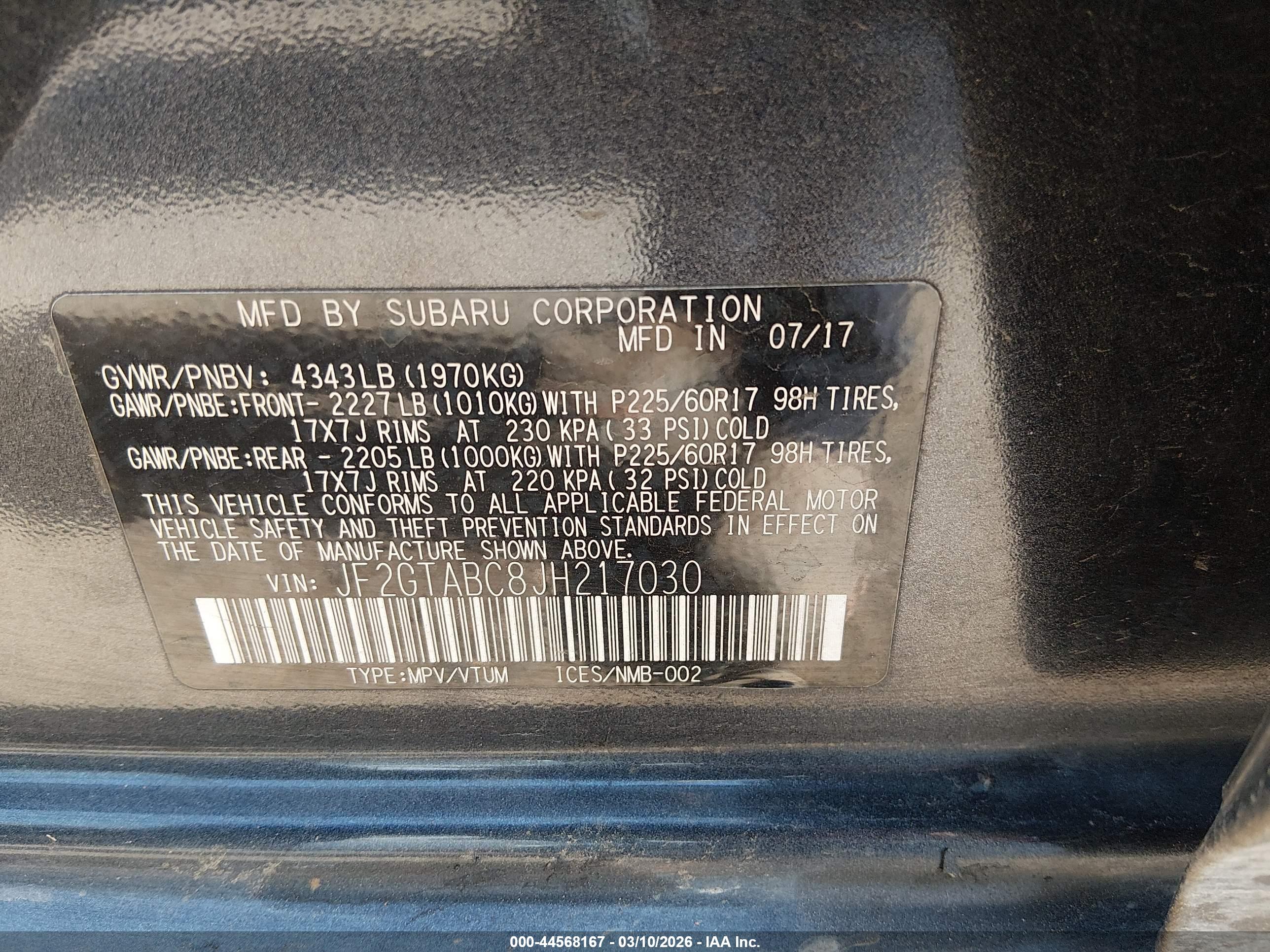 SUBARU CROSSTREK image 9