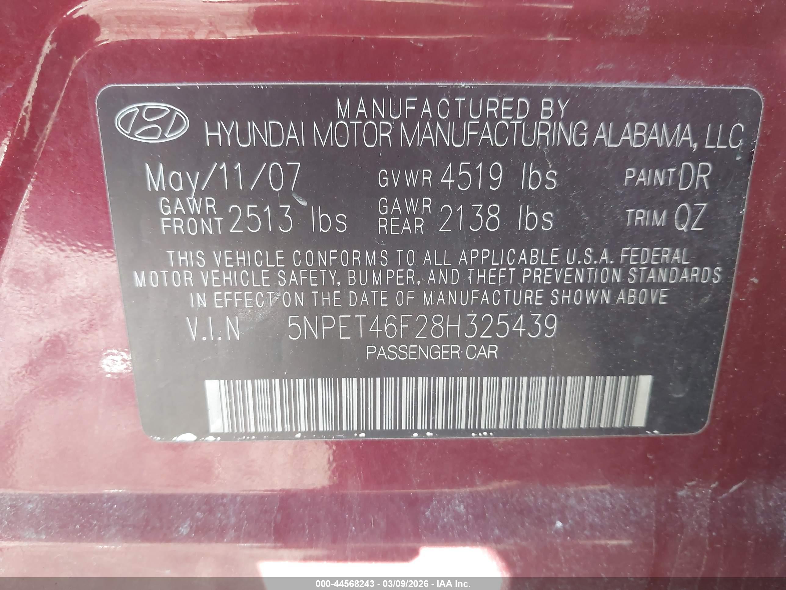 HYUNDAI SONATA image 9