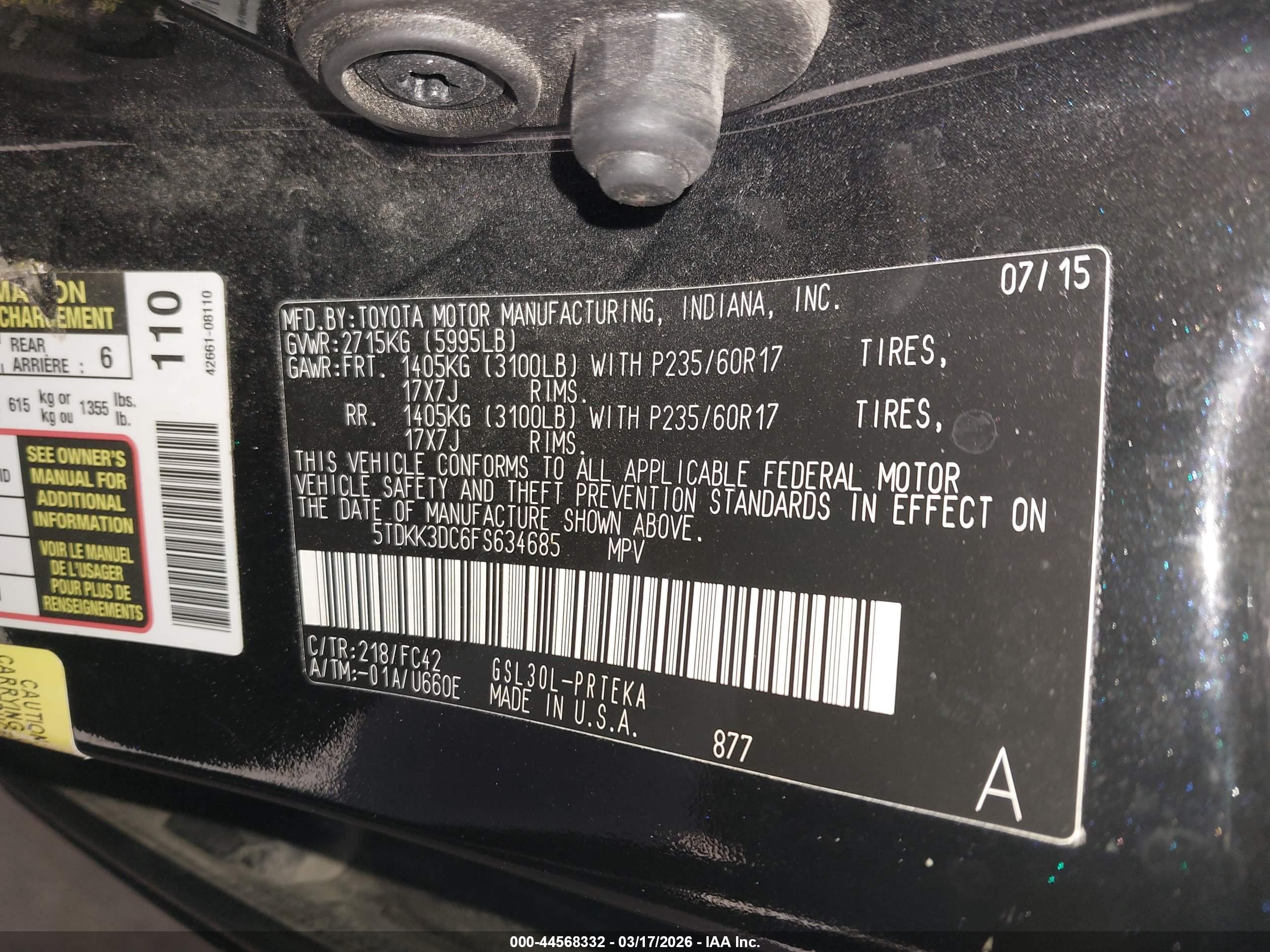 TOYOTA SIENNA image 9