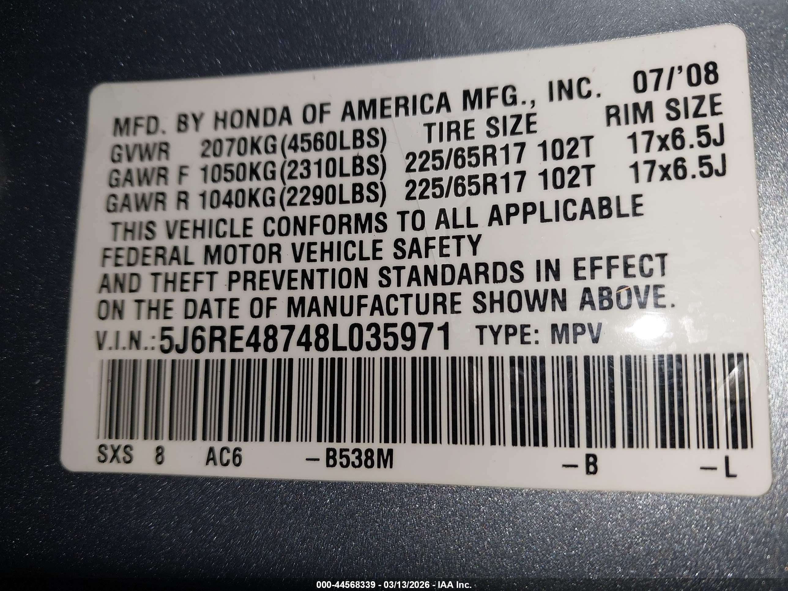 HONDA CR-V image 9