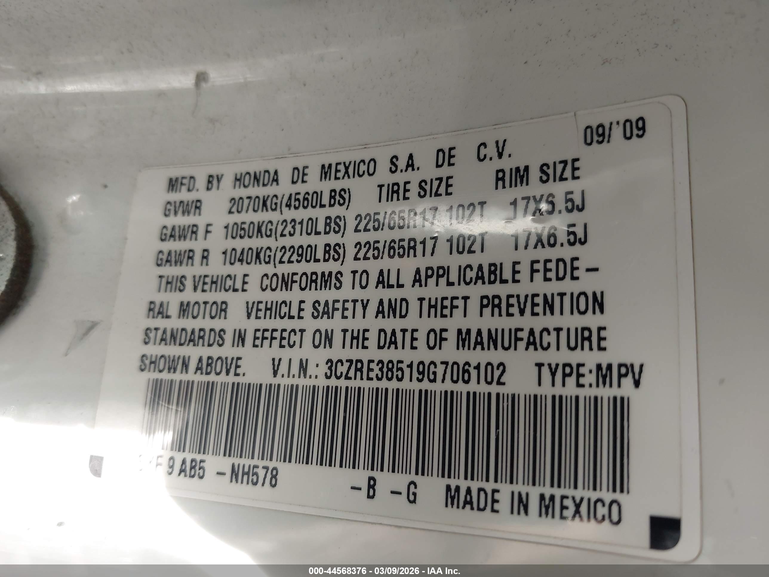 HONDA CR-V image 9
