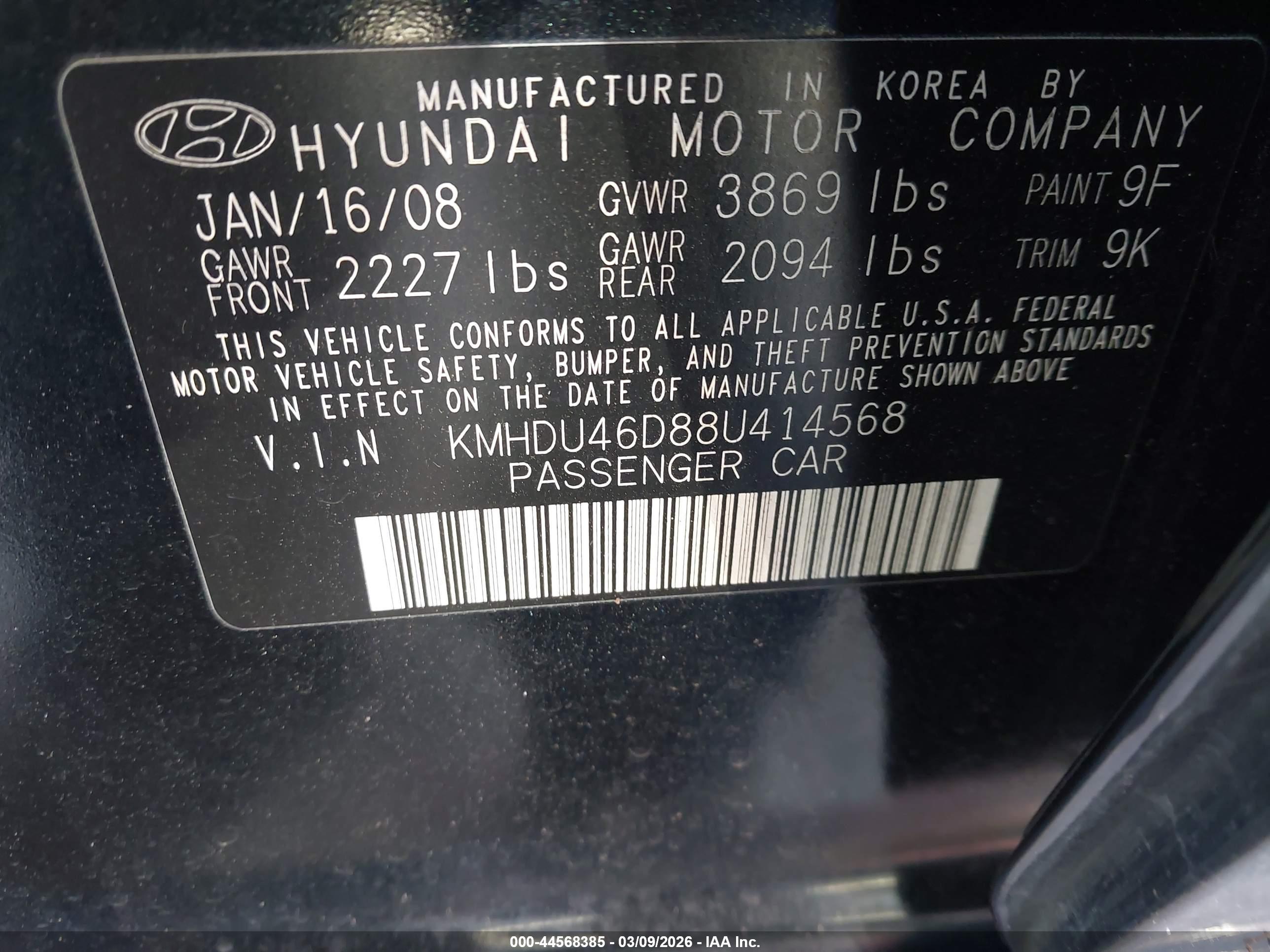 HYUNDAI ELANTRA image 9
