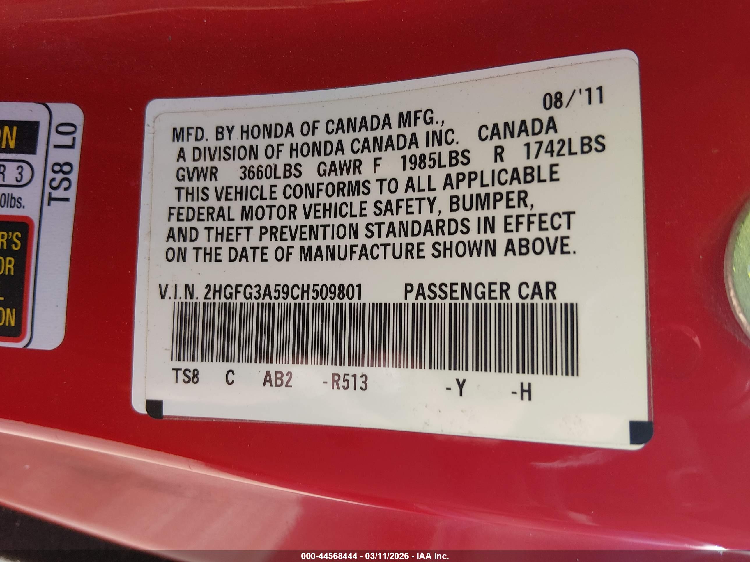 HONDA CIVIC image 9