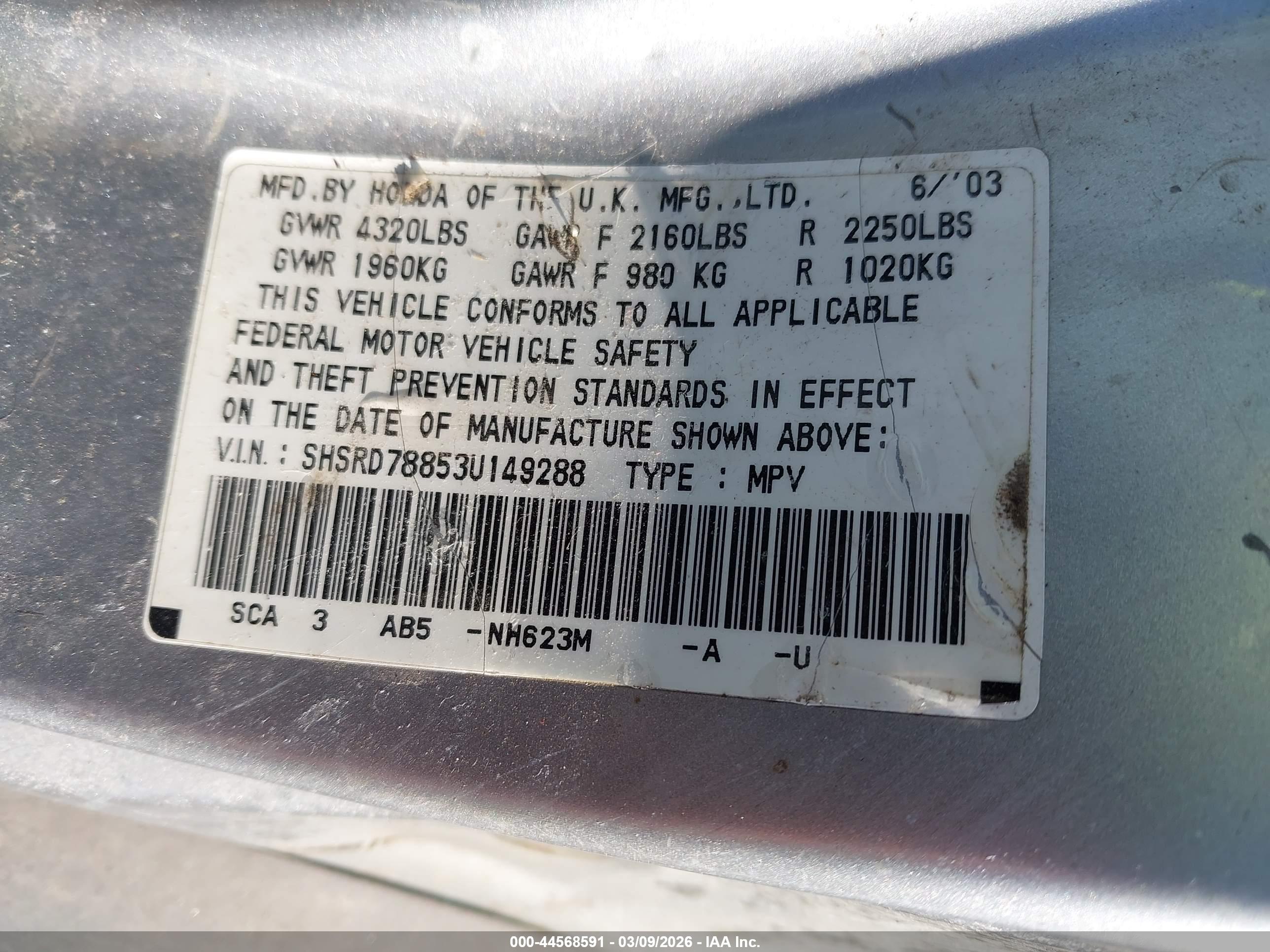 HONDA CR-V image 9