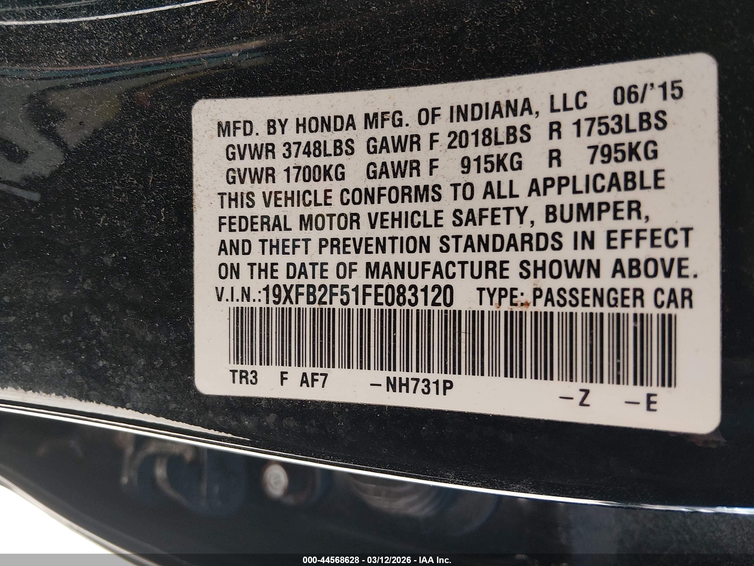 HONDA CIVIC image 9