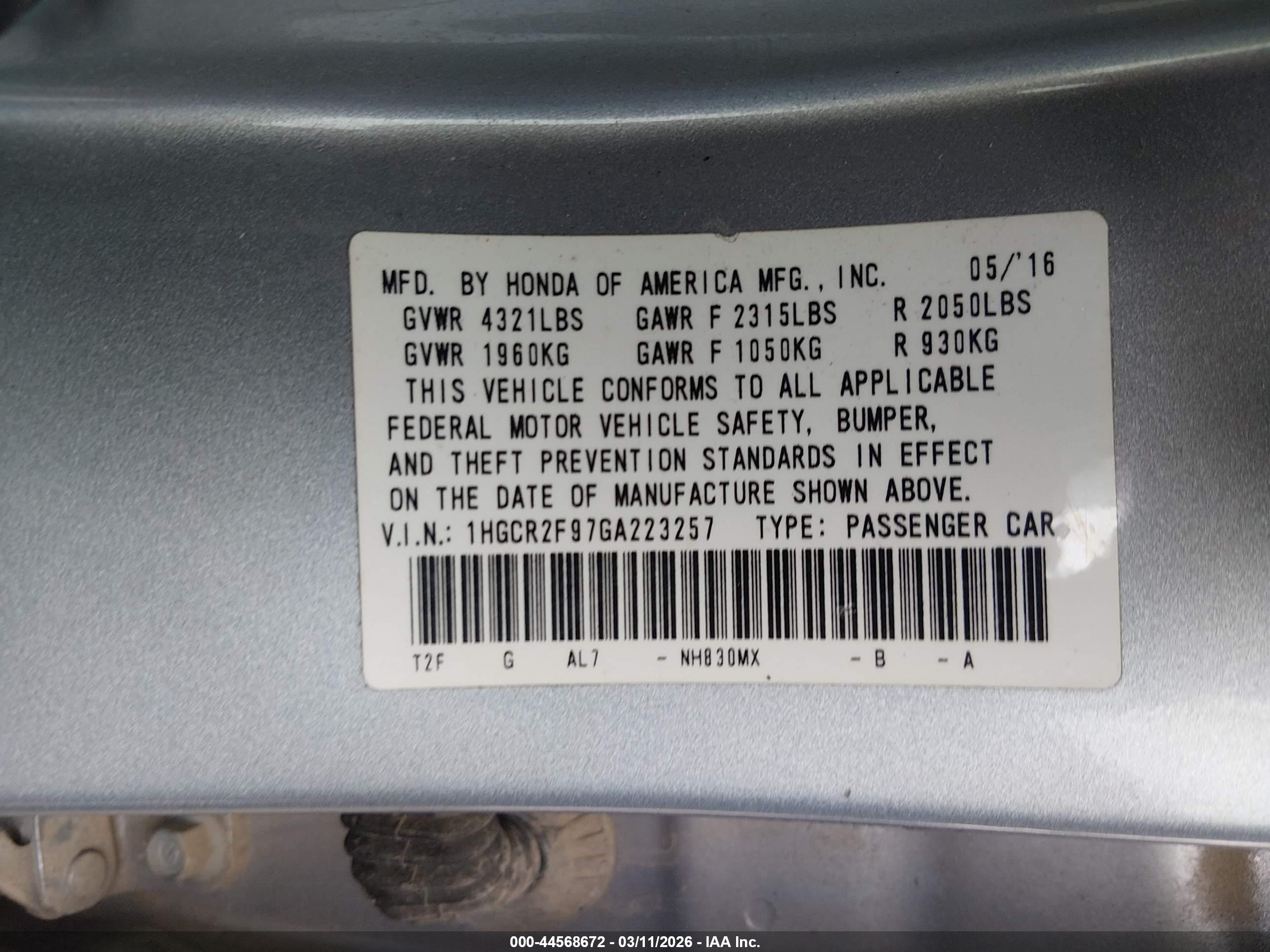 HONDA ACCORD image 9